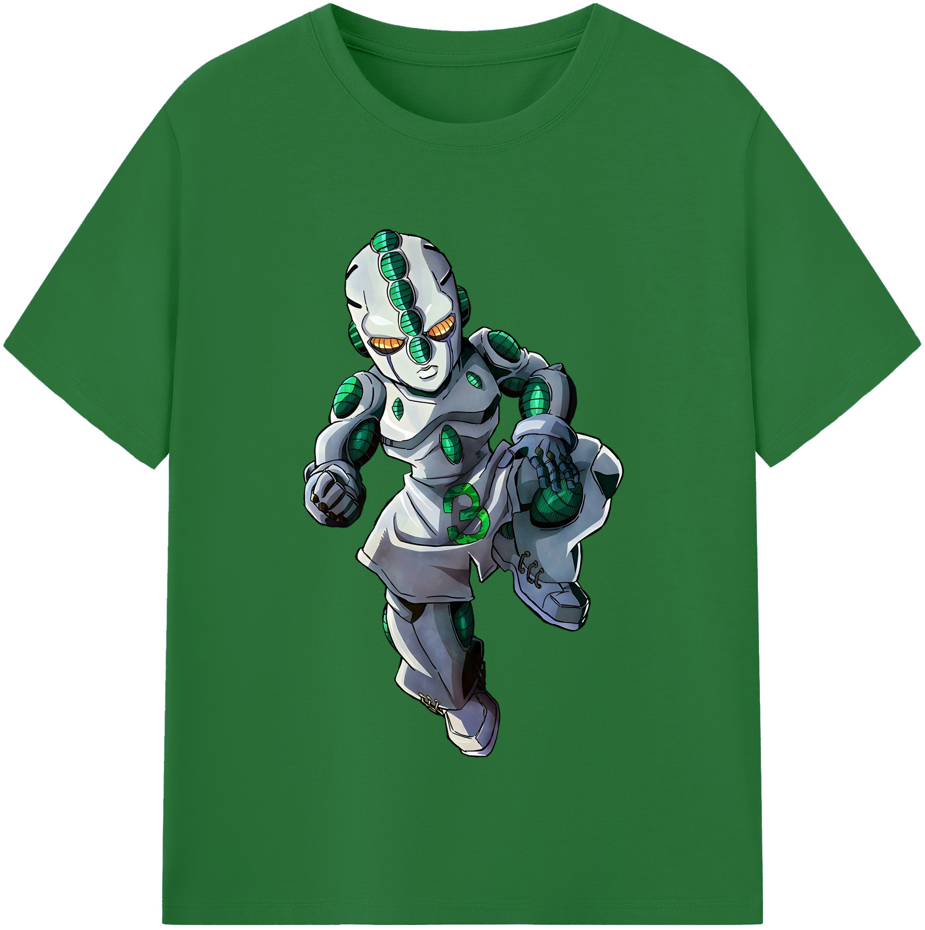 （画像用） ジョジョの奇妙な冒険 広瀨康一 JoJo's Bizarre Adventure Hirose Koichi 綿100％半袖Tシャツ（フロントプリント）