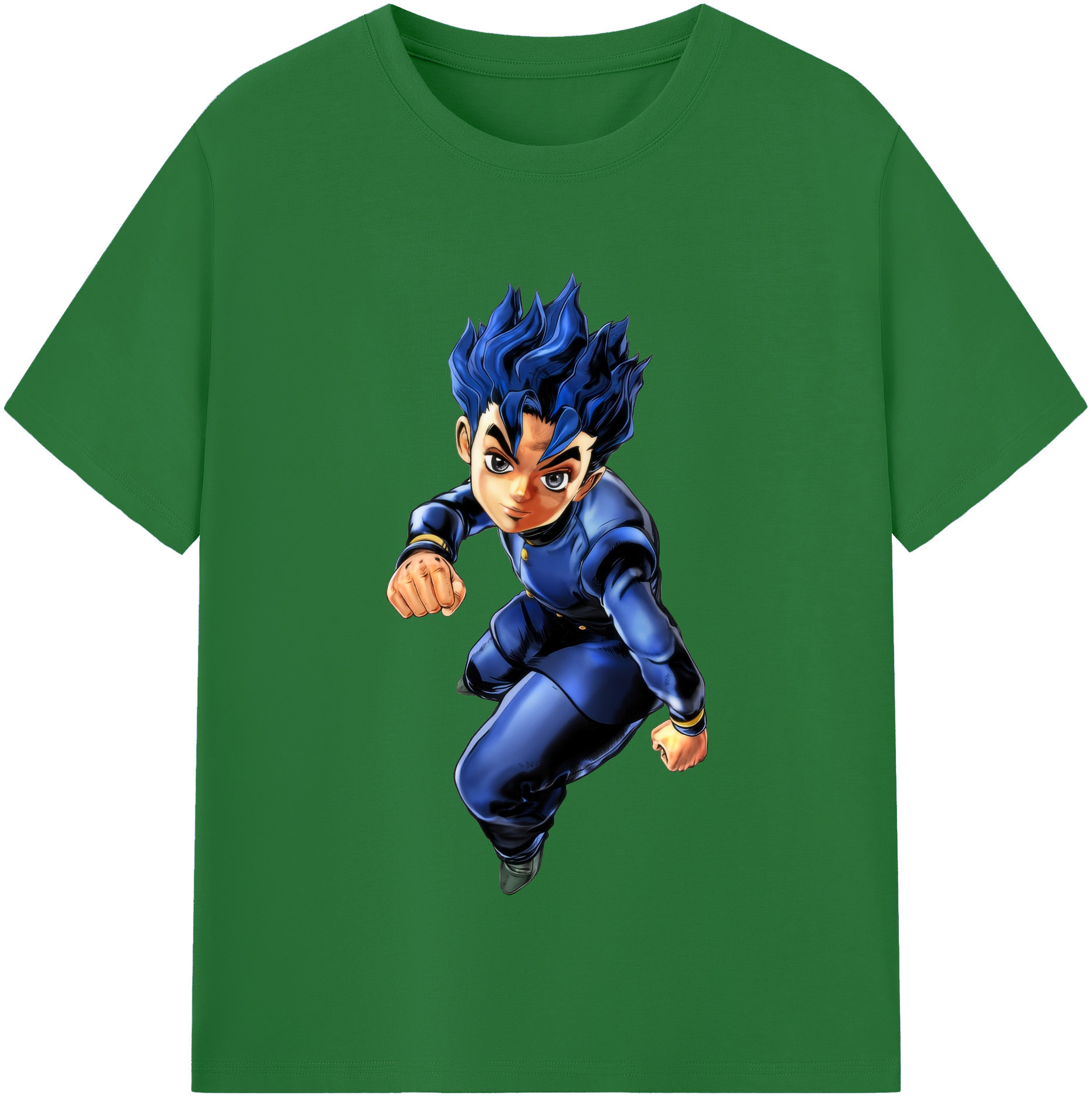（画像用） ジョジョの奇妙な冒険 広瀨康一 JoJo's Bizarre Adventure Hirose Koichi 綿100％半袖Tシャツ（フロントプリント）