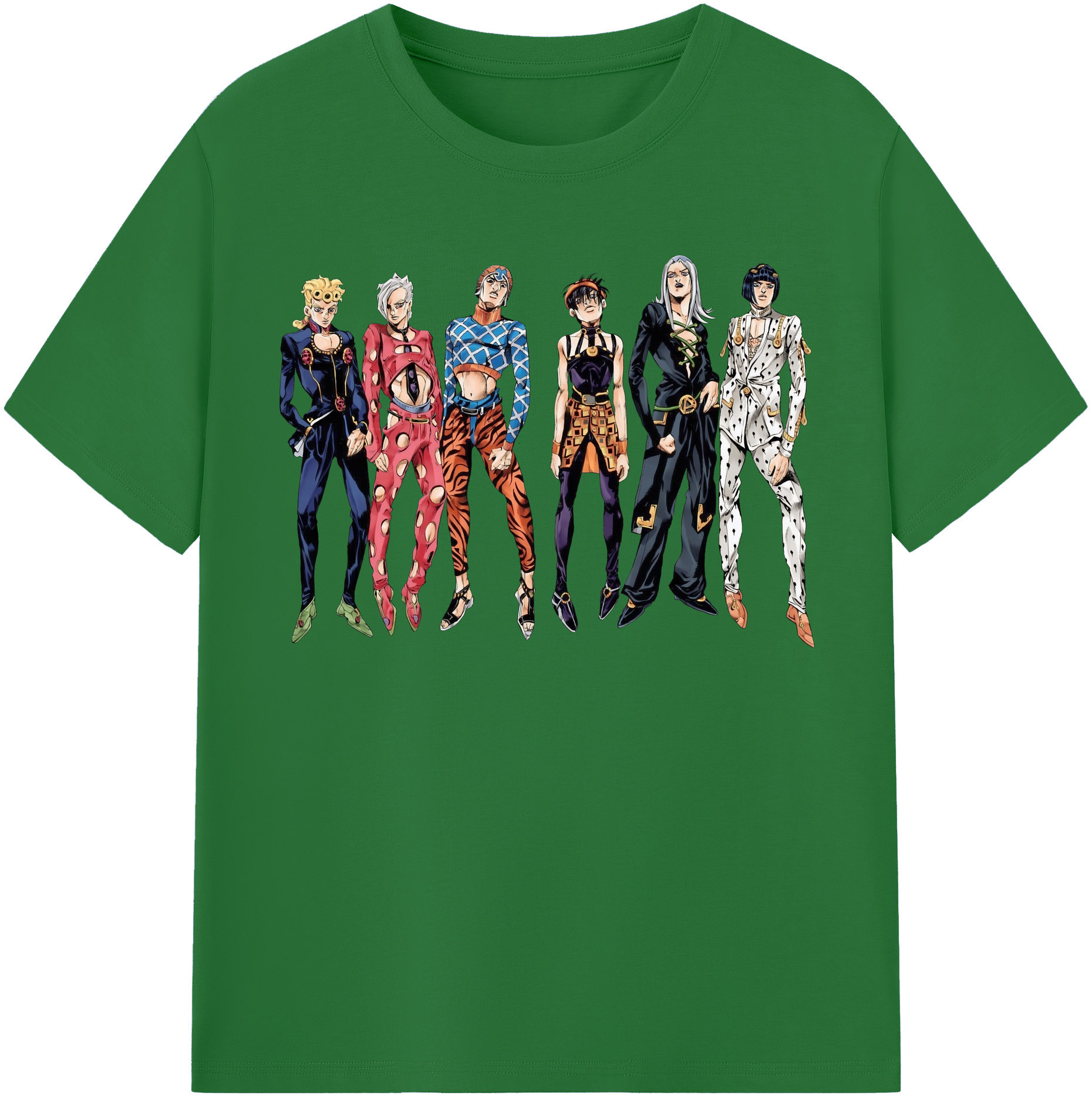 （画像用） ジョジョの奇妙な冒険 JoJo's Bizarre Adventure 綿100％半袖Tシャツ（フロントプリント）