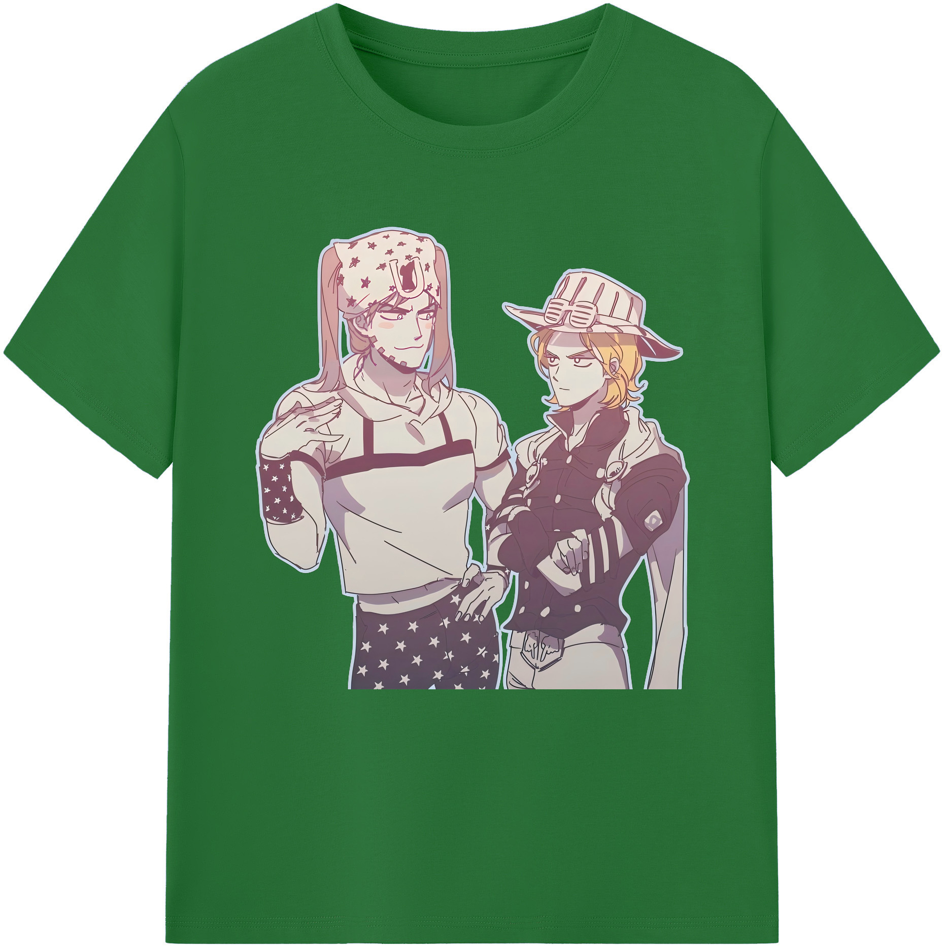 （画像用） ジョジョの奇妙な冒険 JoJo's Bizarre Adventure 綿100％半袖Tシャツ（フロントプリント）