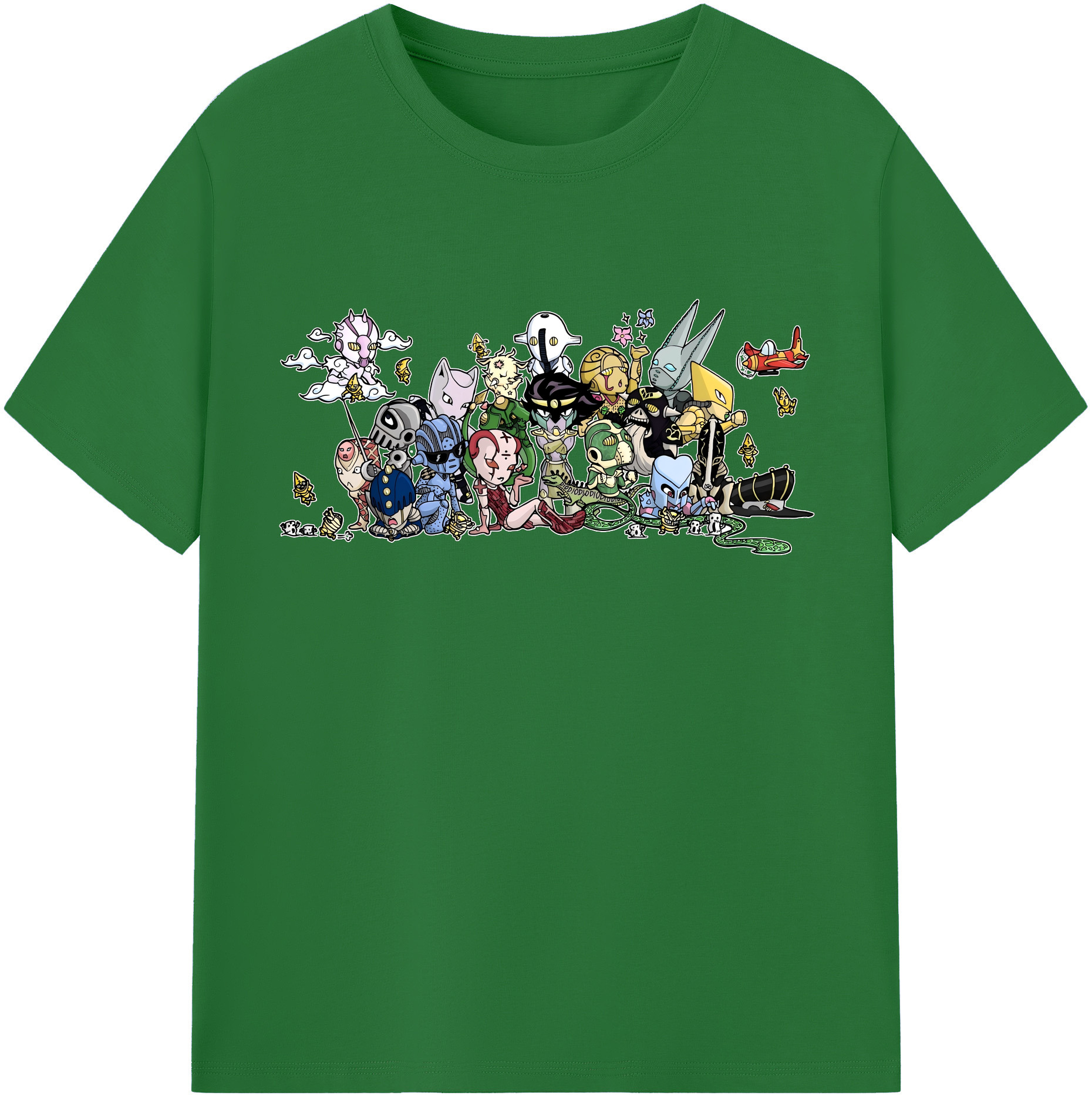 （画像用） ジョジョの奇妙な冒険 JoJo's Bizarre Adventure 綿100％半袖Tシャツ（フロントプリント）