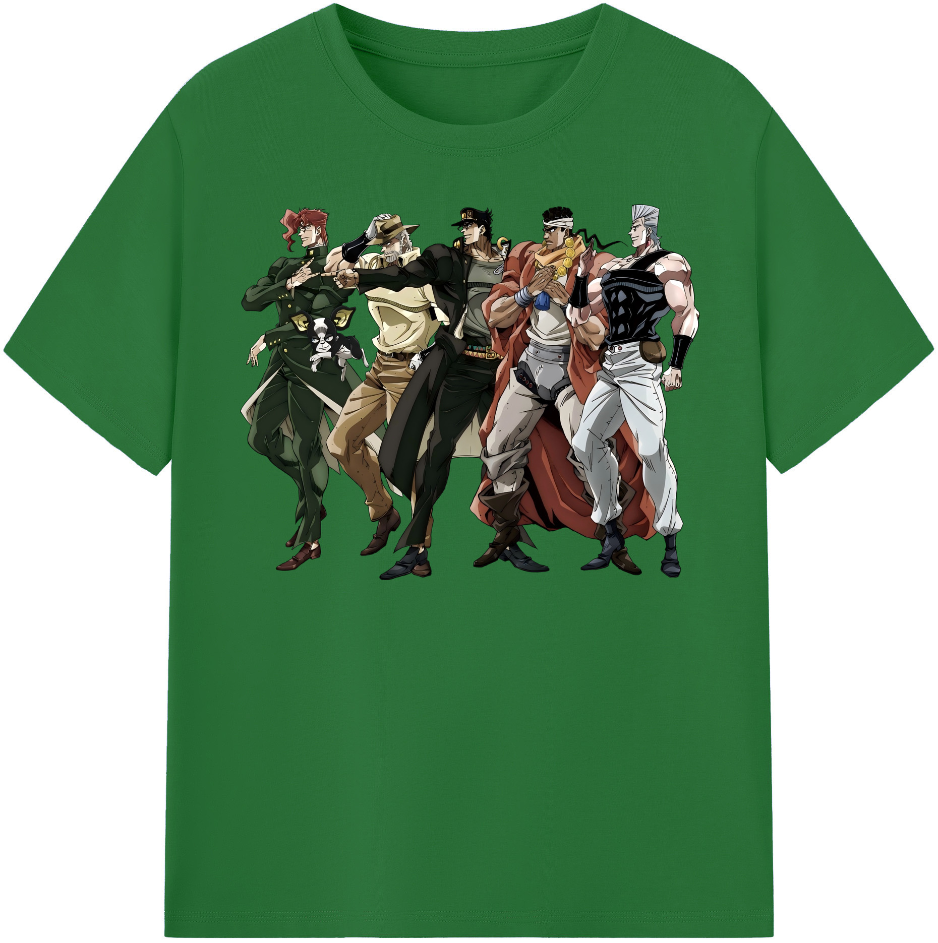 （画像用） ジョジョの奇妙な冒険 JoJo's Bizarre Adventure 綿100％半袖Tシャツ（フロントプリント）