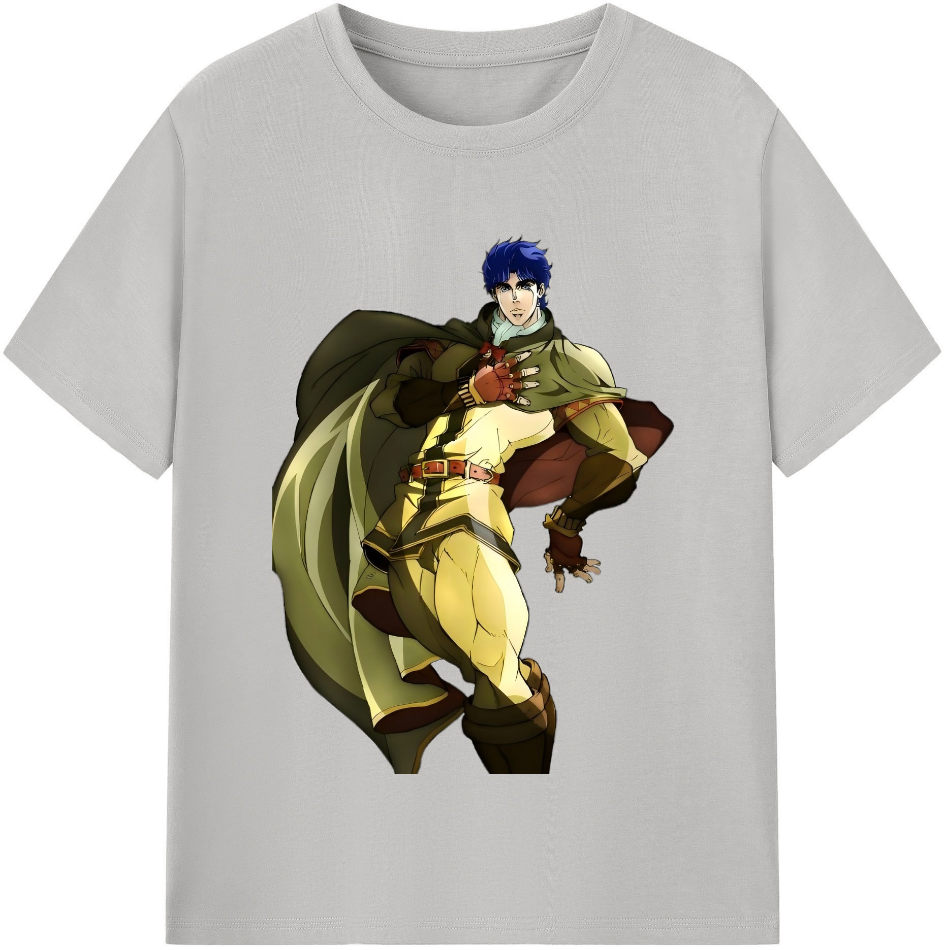 （画像用） ジョジョの奇妙な冒険 /ジョナサン?ジョースター JoJo's Bizarre Adventure Jonathan Joestar 綿100％半袖Tシャツ（フロントプリント）