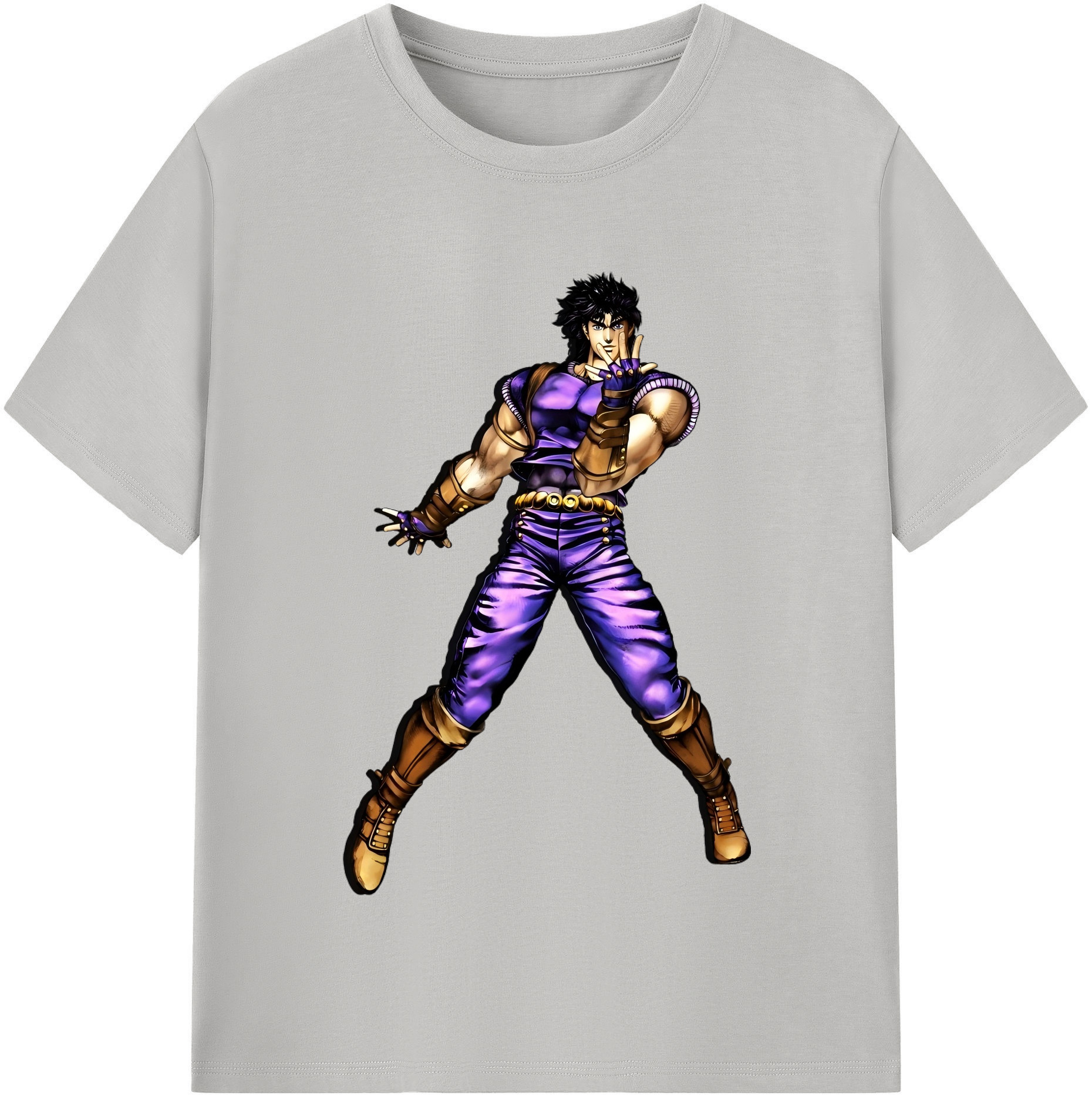 （画像用） ジョジョの奇妙な冒険 /ジョナサン?ジョースター JoJo's Bizarre Adventure Jonathan Joestar 綿100％半袖Tシャツ（フロントプリント）