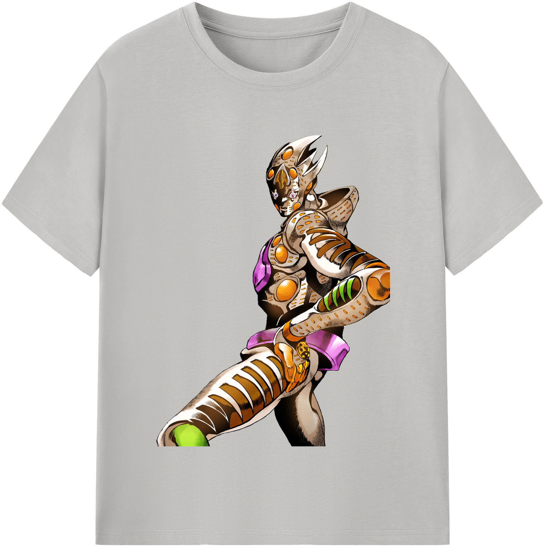 （画像用） ジョジョの奇妙な冒険 ジョルノ?ジョバァーナ JoJo's Bizarre Adventure Giorno Giovanna 綿100％半袖Tシャツ（フロントプリント）