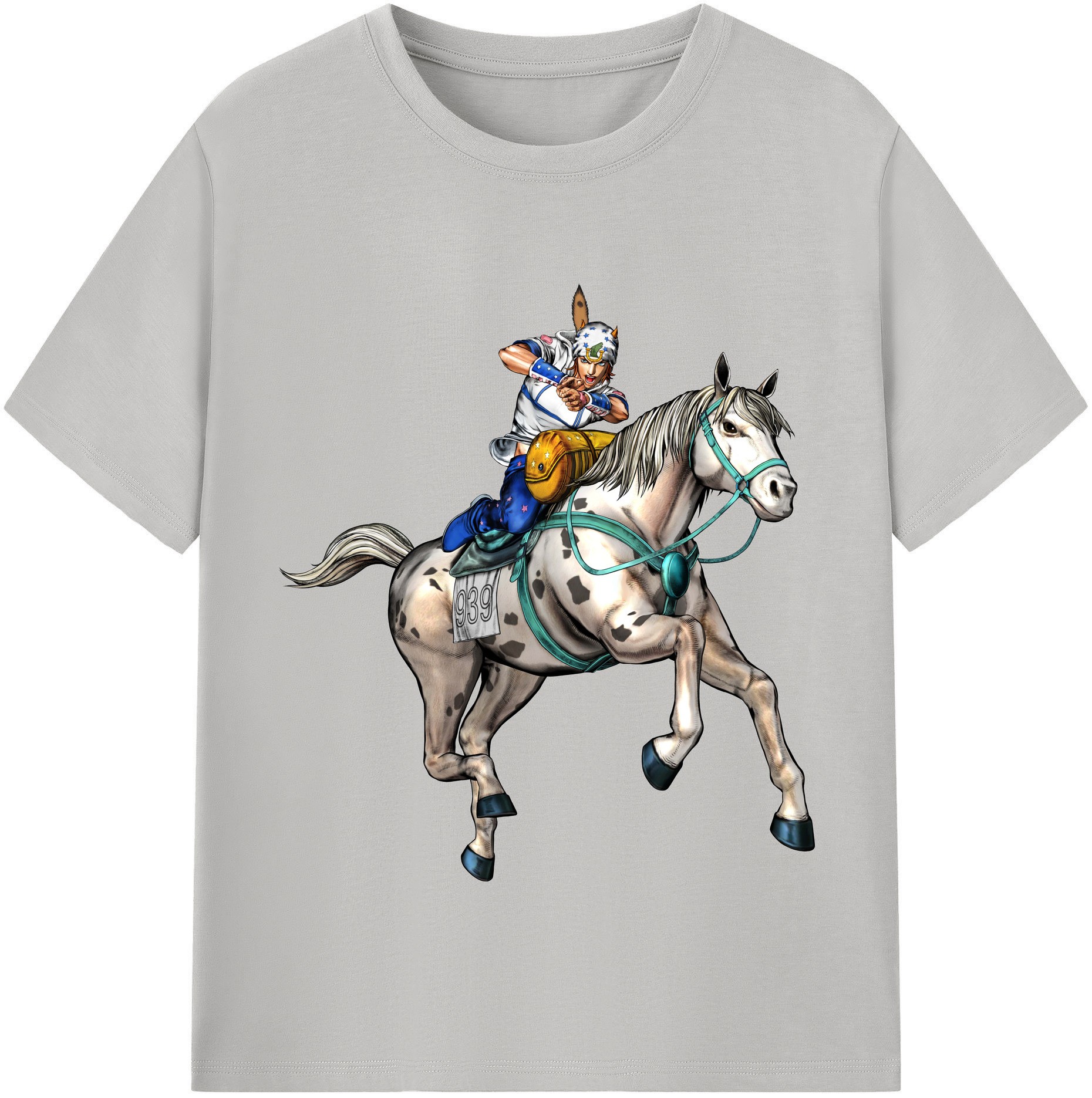（画像用） ジョジョの奇妙な冒険 ジョナサン?ジョースター JoJo's Bizarre Adventure Jonathan Joestar 綿100％半袖Tシャツ（フロントプリント）
