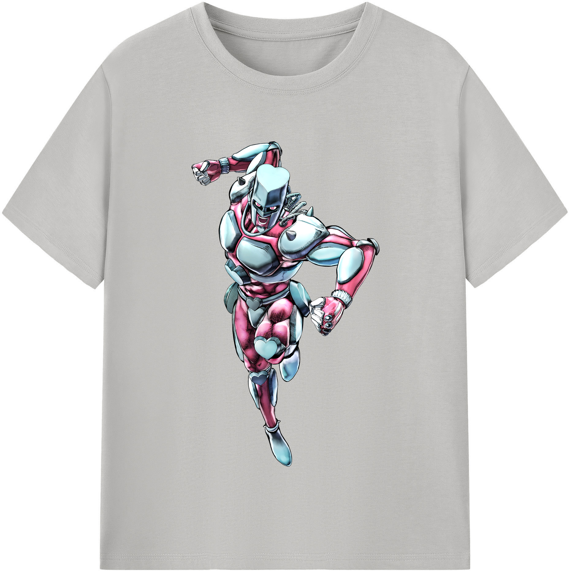 （画像用） ジョジョの奇妙な冒険 ひがしかた じょうすけ JoJo's Bizarre Adventure Higashikata Josuke 綿100％半袖Tシャツ（フロントプリント）