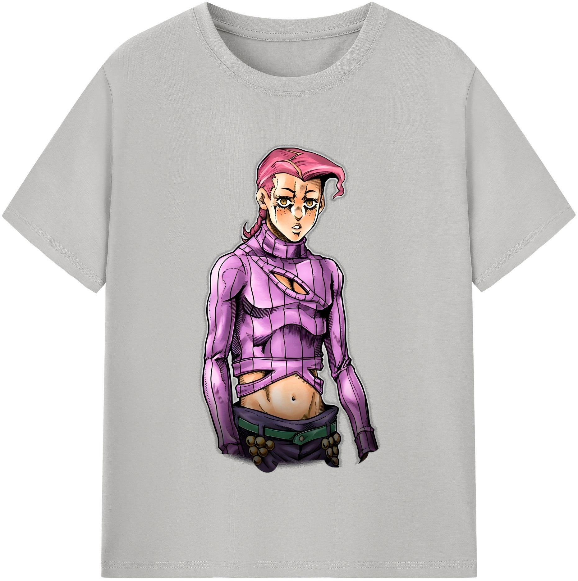 （画像用） ジョジョの奇妙な冒険 ビネガー?ドッピオ JoJo's Bizarre Adventure Vinegar Doppio 綿100％半袖Tシャツ（フロントプリント）
