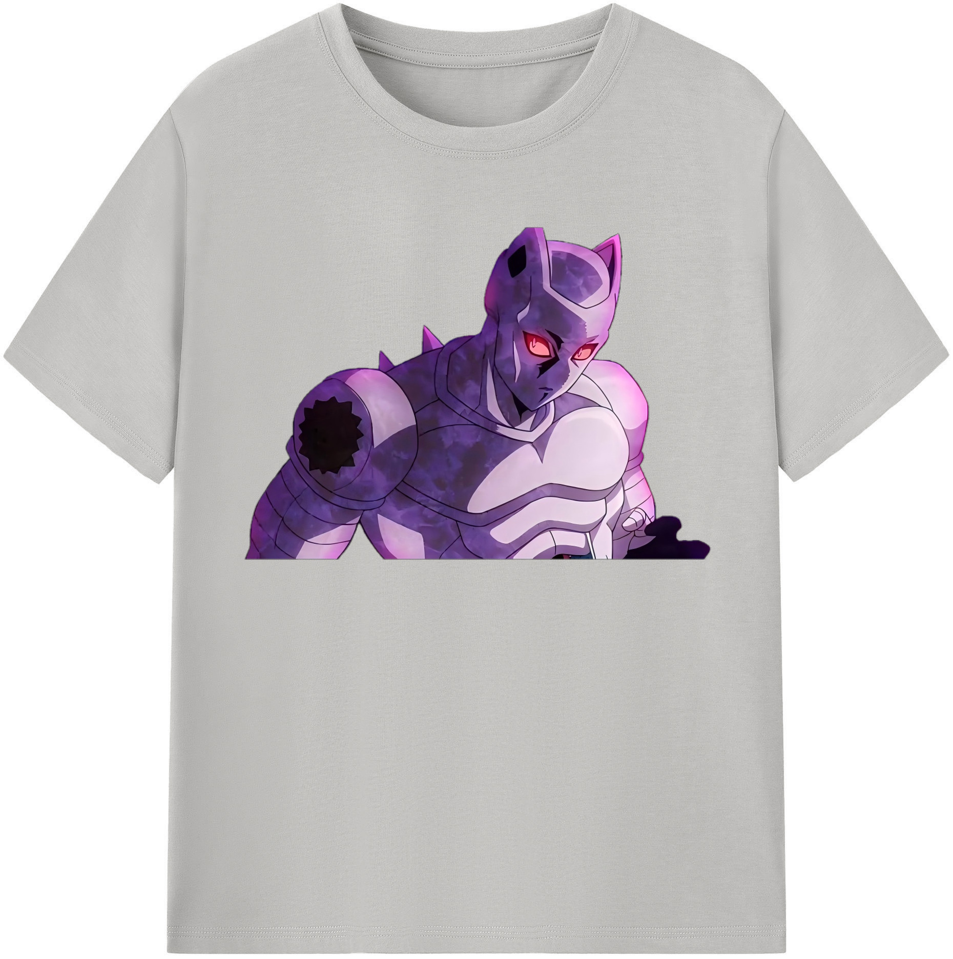 （画像用） ジョジョの奇妙な冒険 きら よしかげ JoJo's Bizarre Adventure Kira Yoshikage 綿100％半袖Tシャツ（フロントプリント）