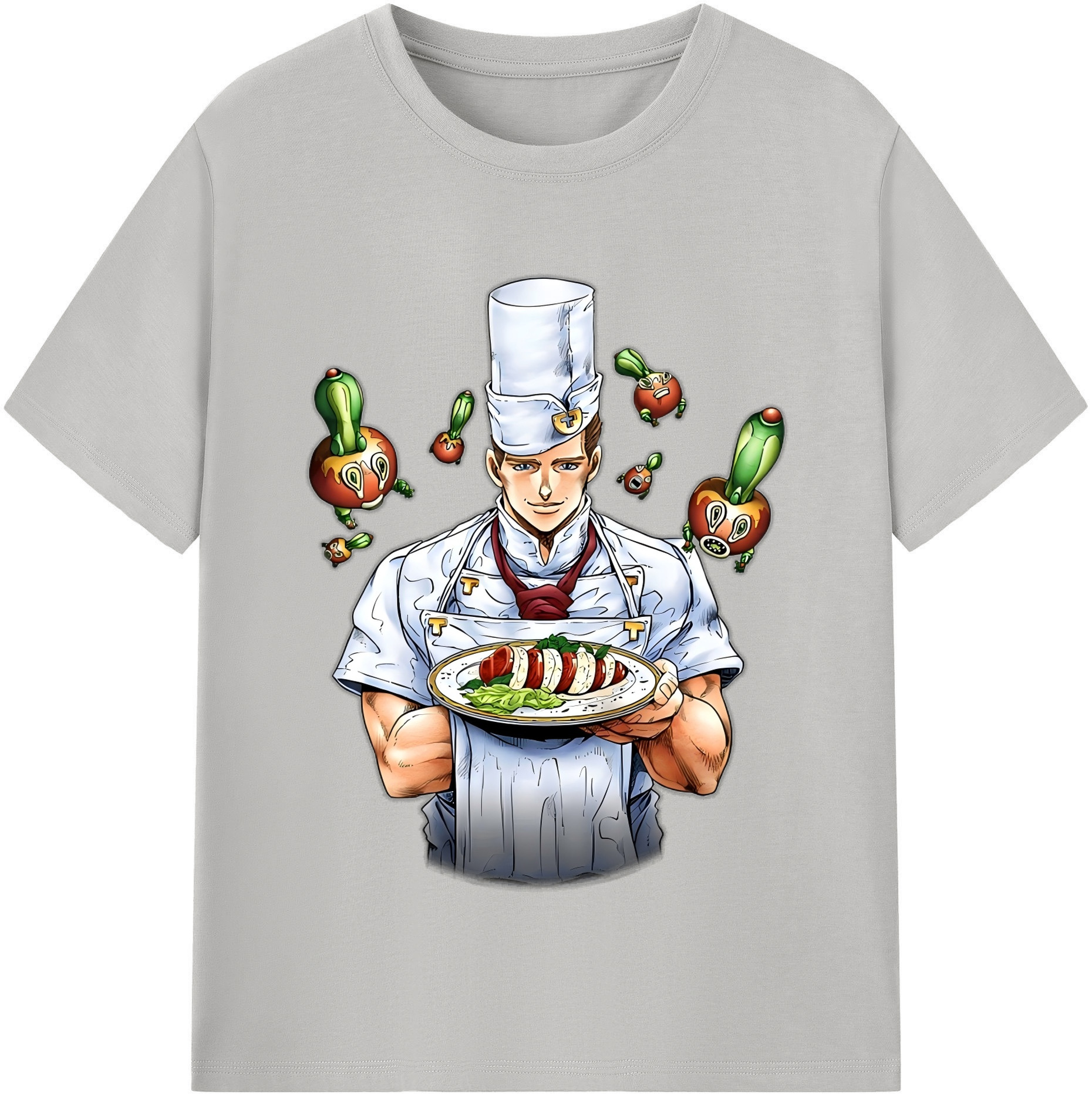 （画像用） ジョジョの奇妙な冒険 Tonio Trussardi JoJo's Bizarre Adventure トニオ?トラッサルディ 綿100％半袖Tシャツ（フロントプリント）
