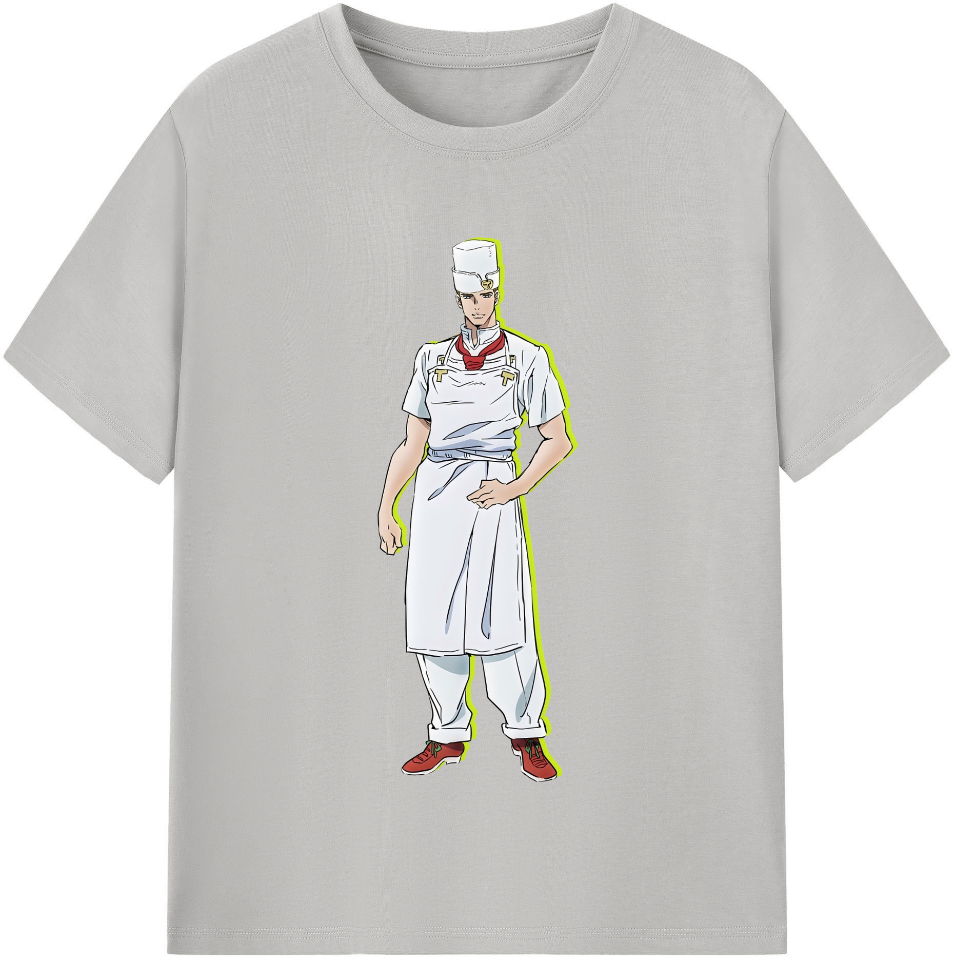 （画像用） ジョジョの奇妙な冒険 Tonio Trussardi JoJo's Bizarre Adventure トニオ?トラッサルディ 綿100％半袖Tシャツ（フロントプリント）