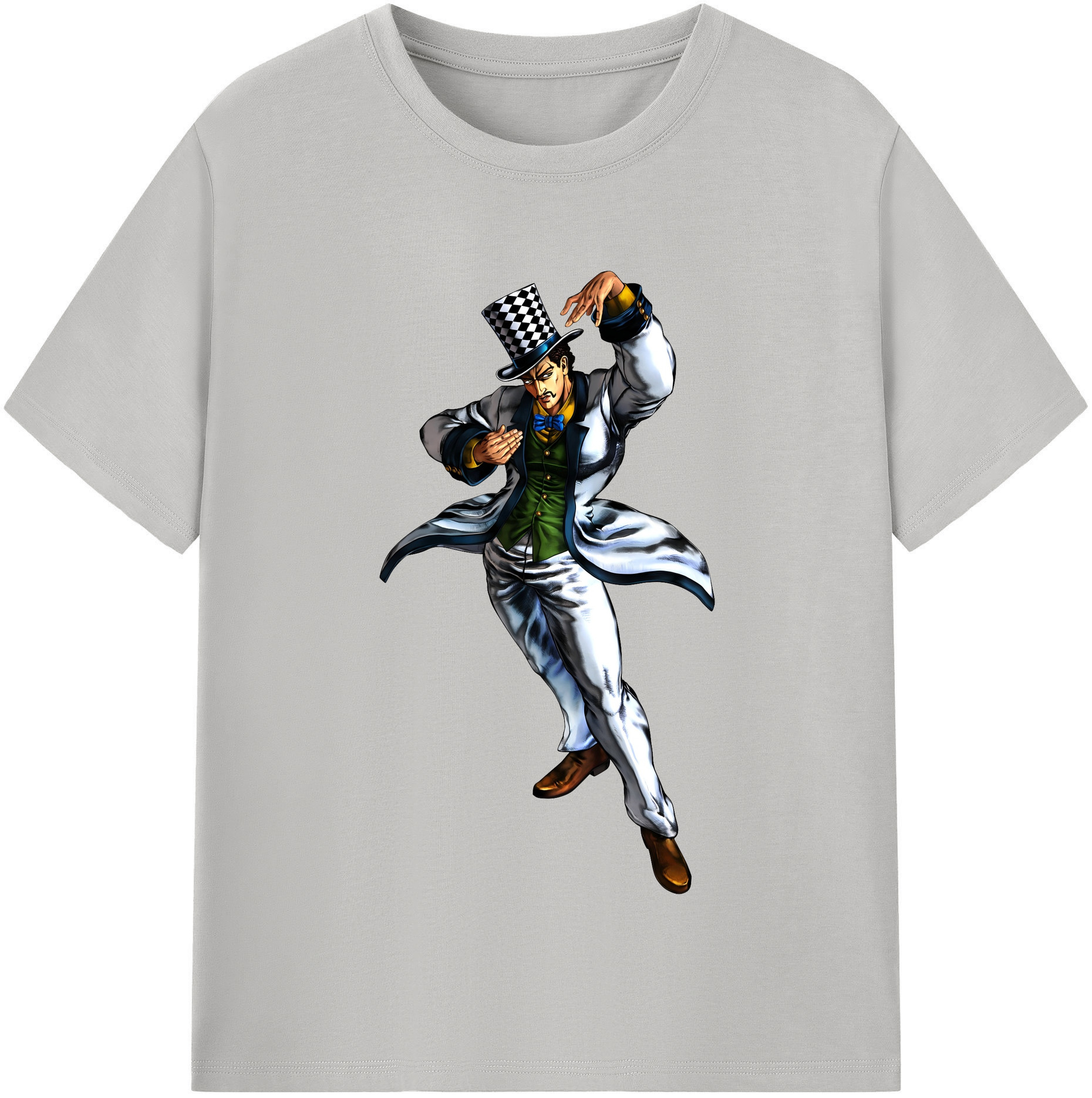 （画像用） ジョジョの奇妙な冒険 ウィル?アントニオ?ツェペリ JoJo's Bizarre Adventure Will Anthonio Zeppeli 綿100％半袖Tシャツ（フロントプリント）