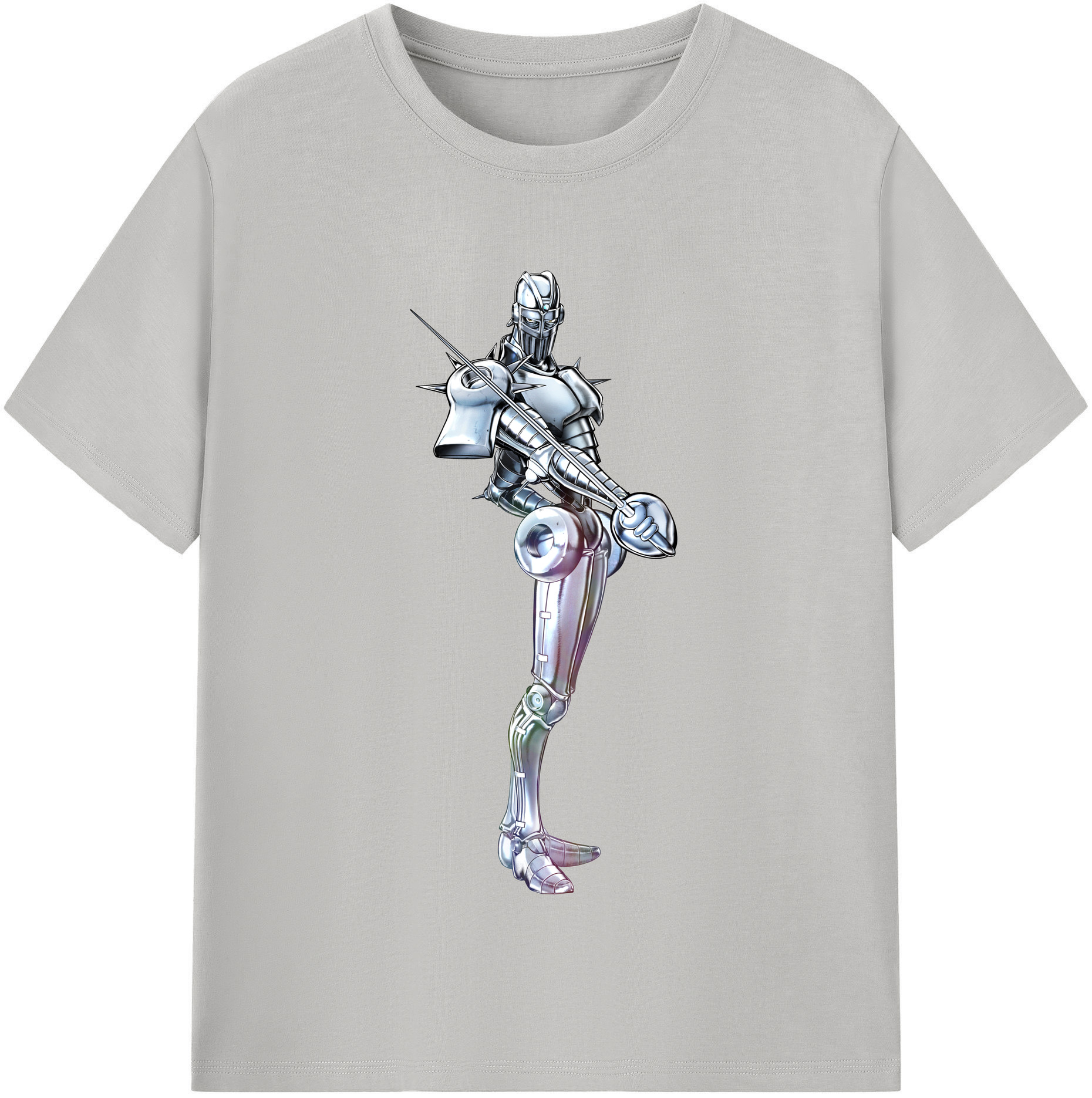 （画像用） ジョジョの奇妙な冒険 ジャン＝ピエール?ポルナレフ JoJo's Bizarre Adventure Jan Pierre Polnareff 綿100％半袖Tシャツ（フロントプリント）