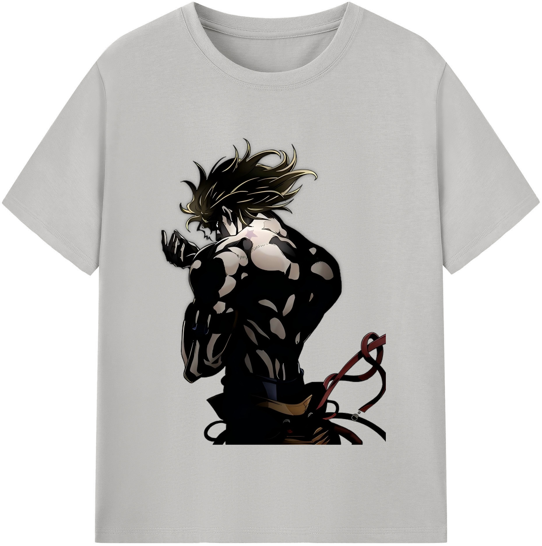 （画像用） ジョジョの奇妙な冒険 ディオ?ブランドー JoJo's Bizarre Adventure Dio Brando 綿100％半袖Tシャツ（フロントプリント）