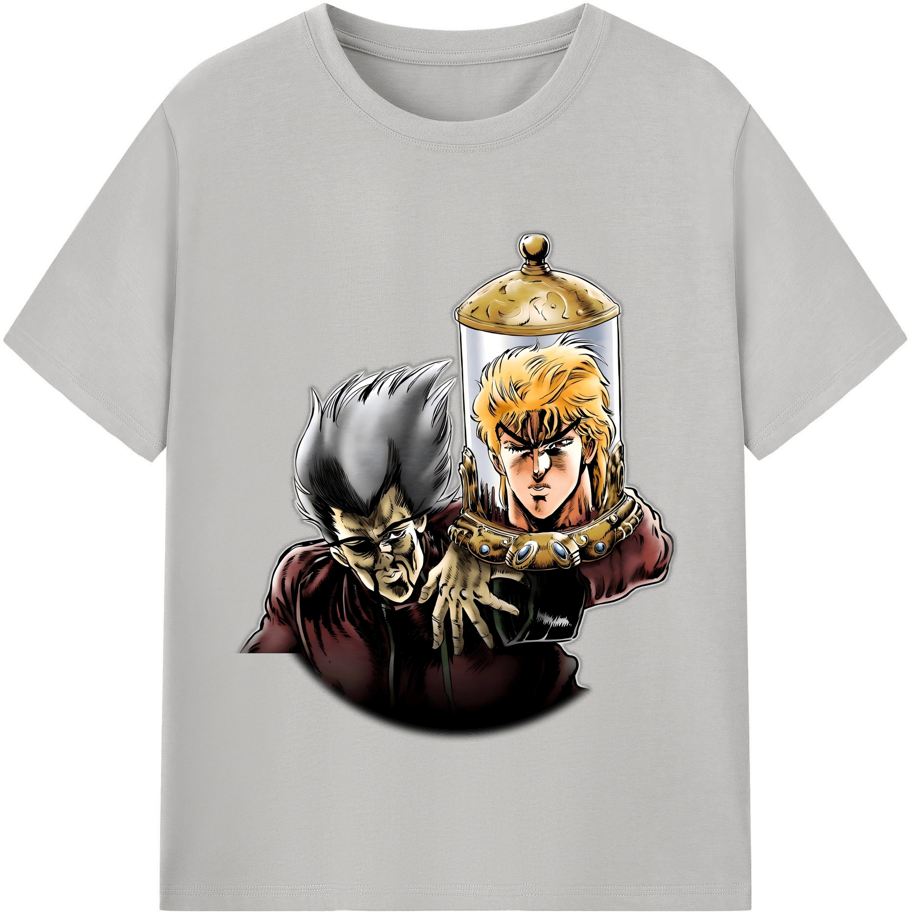 （画像用） ジョジョの奇妙な冒険 ディオ?ブランドー JoJo's Bizarre Adventure Dio Brando 綿100％半袖Tシャツ（フロントプリント）