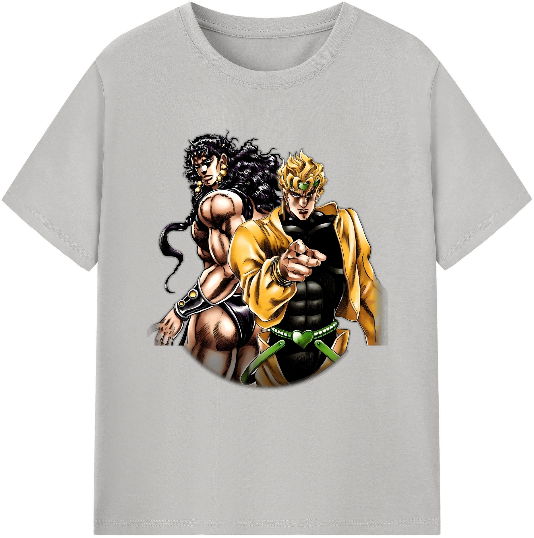 （画像用） ジョジョの奇妙な冒険 ディオ?ブランドー JoJo's Bizarre Adventure Dio Brando 綿100％半袖Tシャツ（フロントプリント）