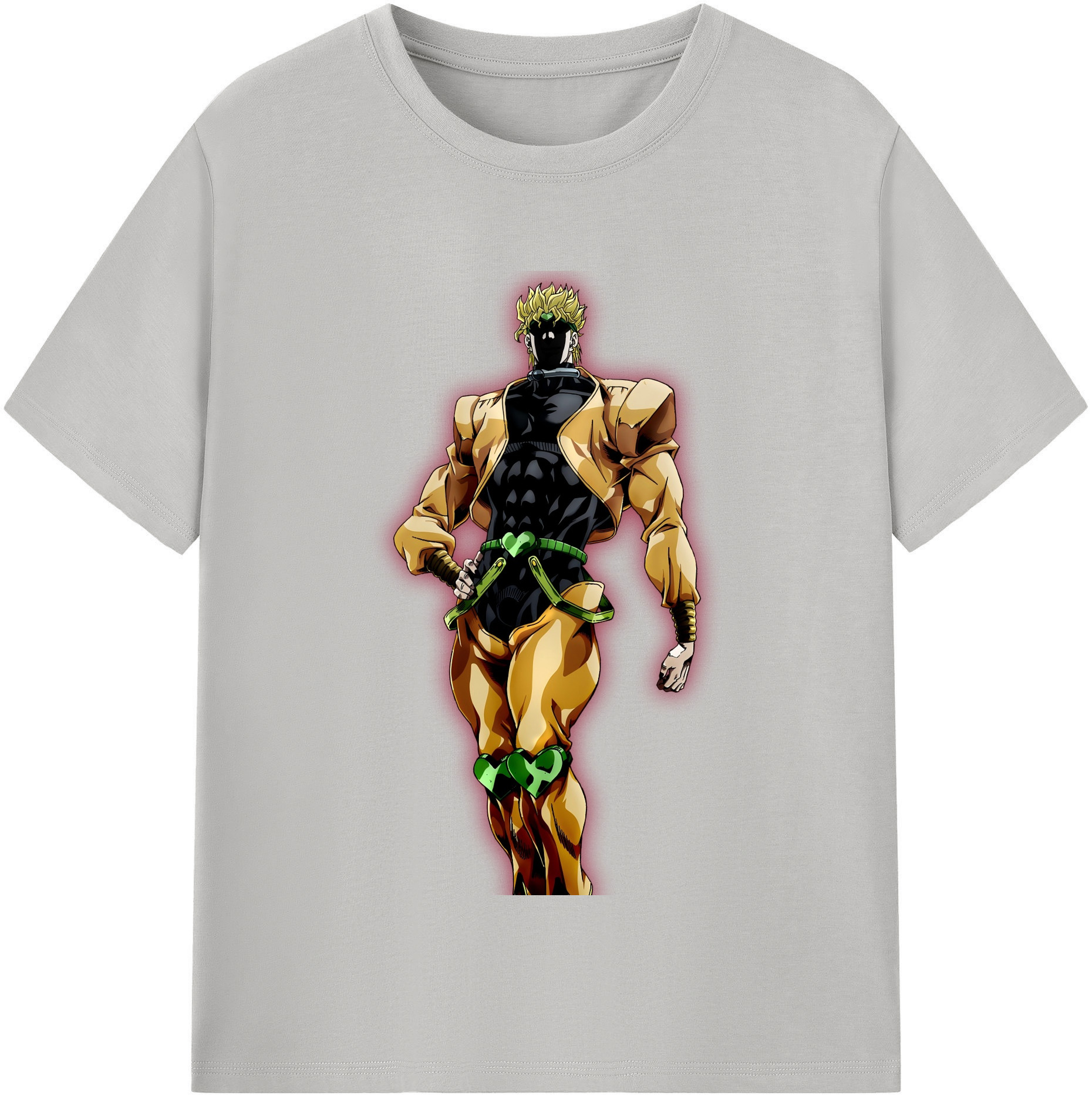 （画像用） ジョジョの奇妙な冒険 ディオ?ブランドー JoJo's Bizarre Adventure Dio Brando 綿100％半袖Tシャツ（フロントプリント）