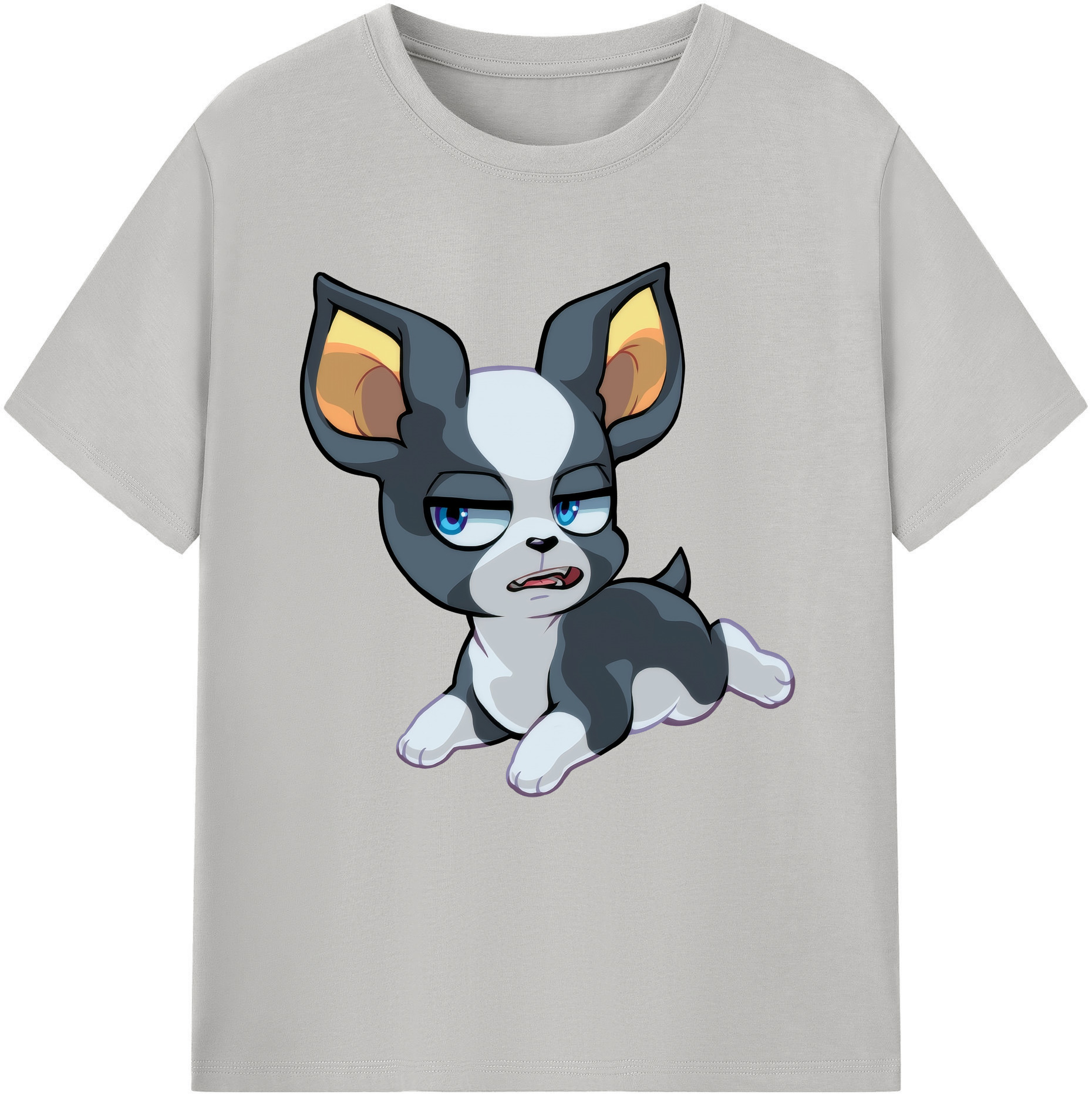 （画像用） ジョジョの奇妙な冒険 イギー JoJo's Bizarre Adventure Iggy 綿100％半袖Tシャツ（フロントプリント）