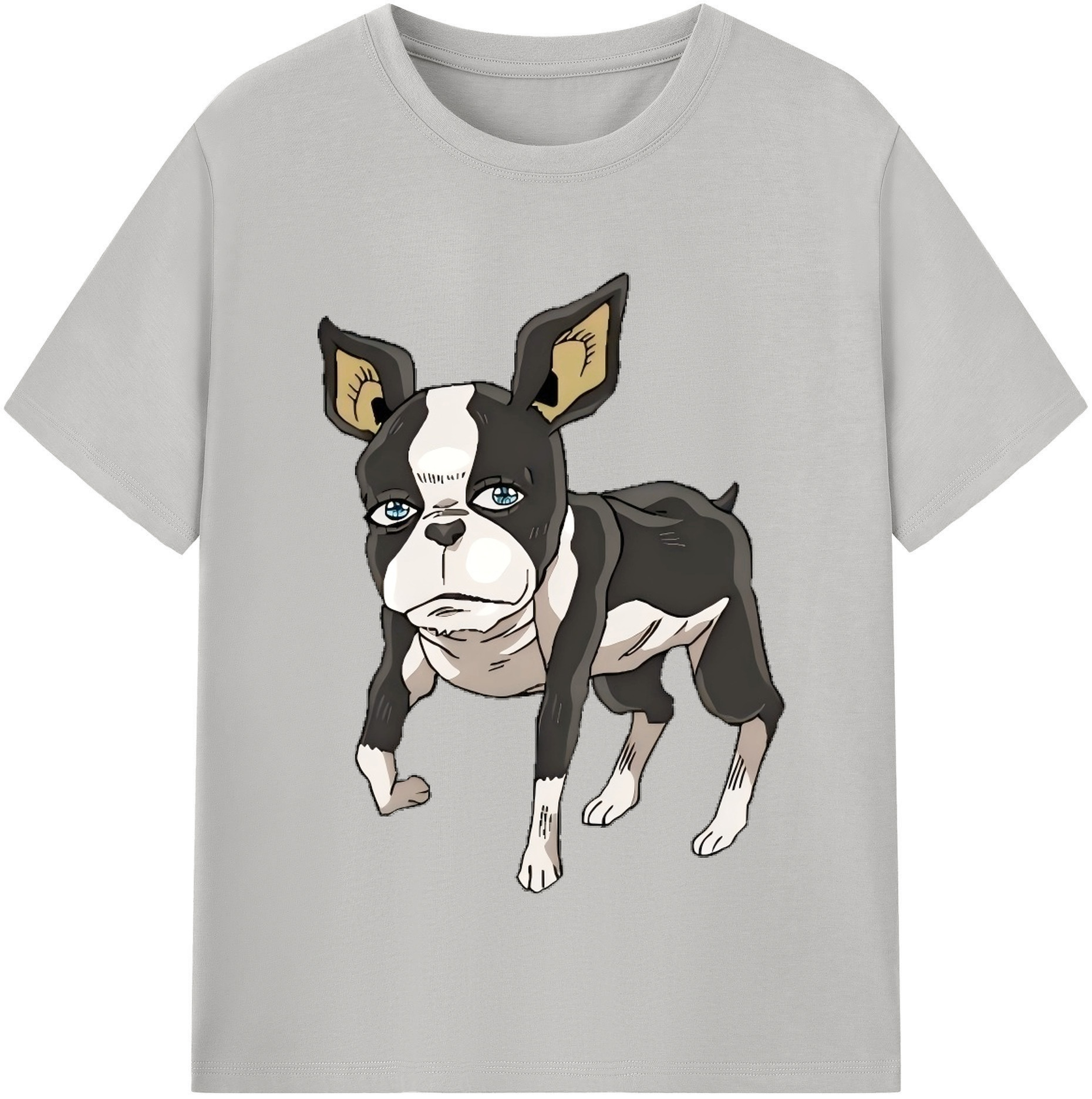 （画像用） ジョジョの奇妙な冒険 イギー JoJo's Bizarre Adventure Iggy 綿100％半袖Tシャツ（フロントプリント）