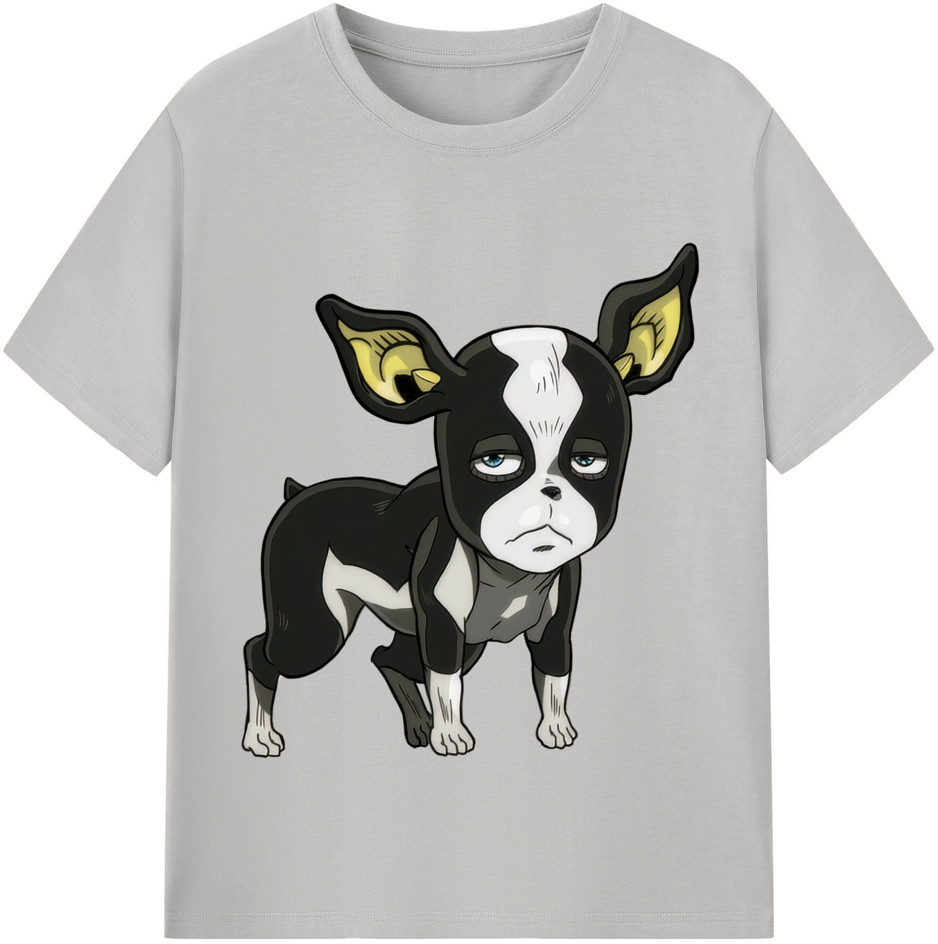 （画像用） ジョジョの奇妙な冒険 イギー JoJo's Bizarre Adventure Iggy 綿100％半袖Tシャツ（フロントプリント）