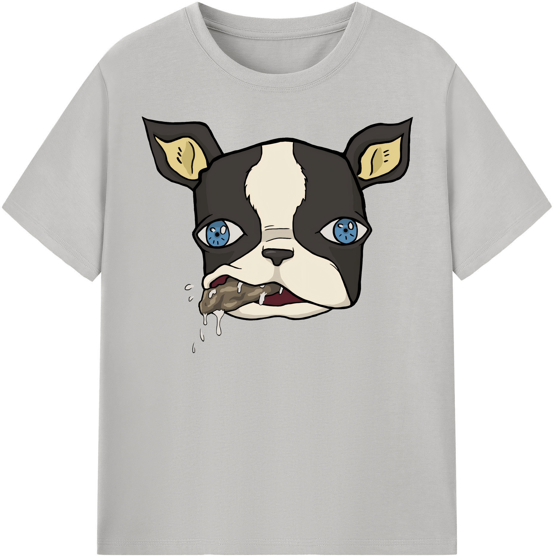 （画像用） ジョジョの奇妙な冒険 イギー JoJo's Bizarre Adventure Iggy 綿100％半袖Tシャツ（フロントプリント）