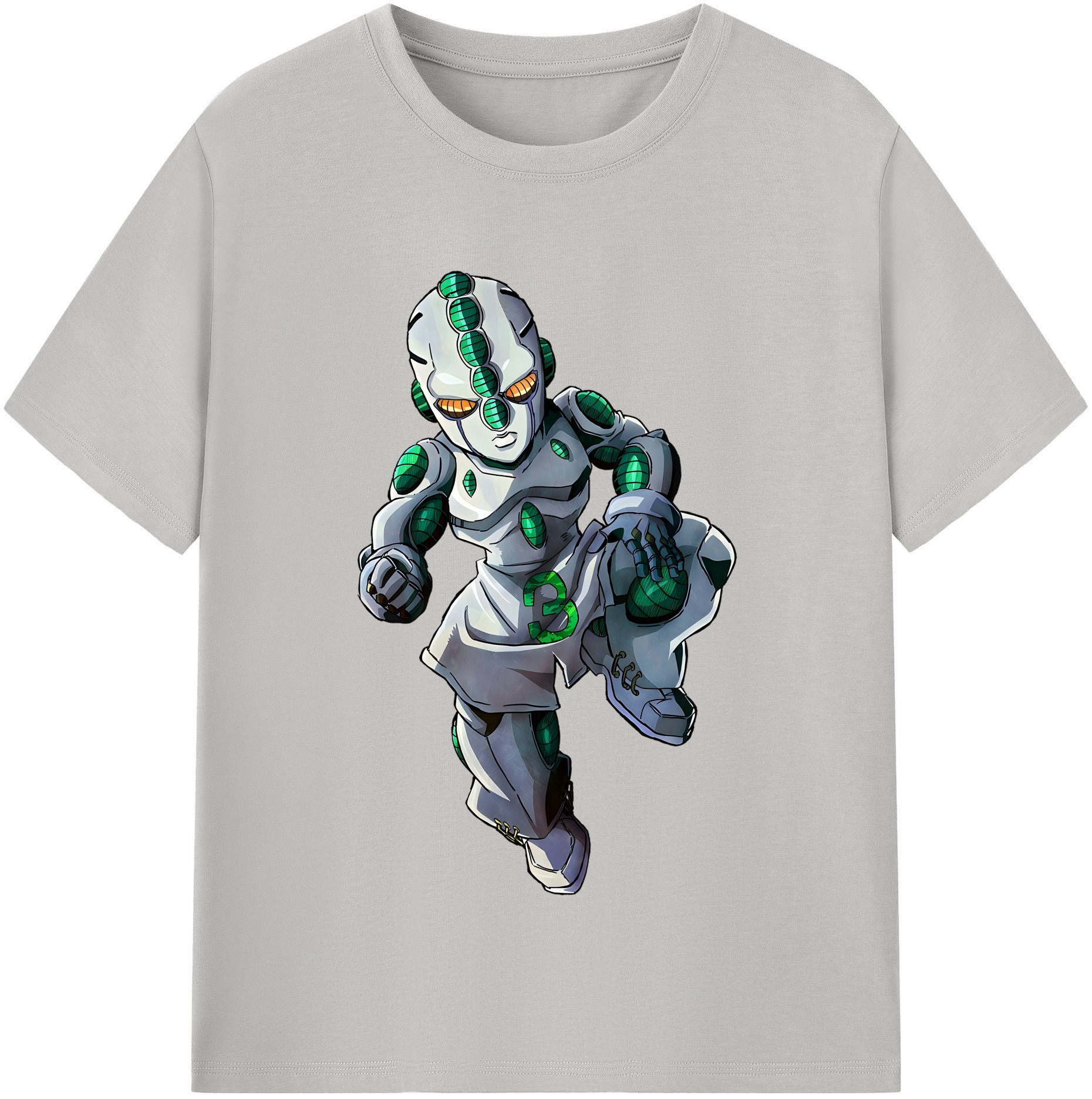 （画像用） ジョジョの奇妙な冒険 広瀨康一 JoJo's Bizarre Adventure Hirose Koichi 綿100％半袖Tシャツ（フロントプリント）