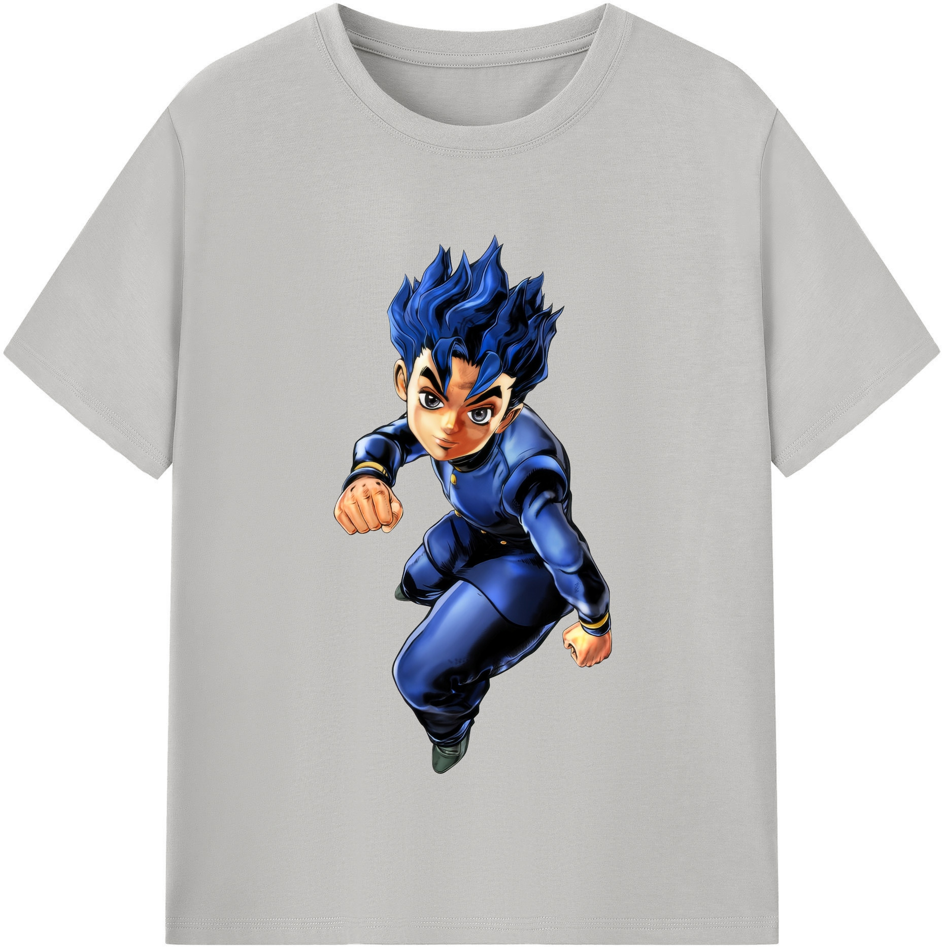 （画像用） ジョジョの奇妙な冒険 広瀨康一 JoJo's Bizarre Adventure Hirose Koichi 綿100％半袖Tシャツ（フロントプリント）
