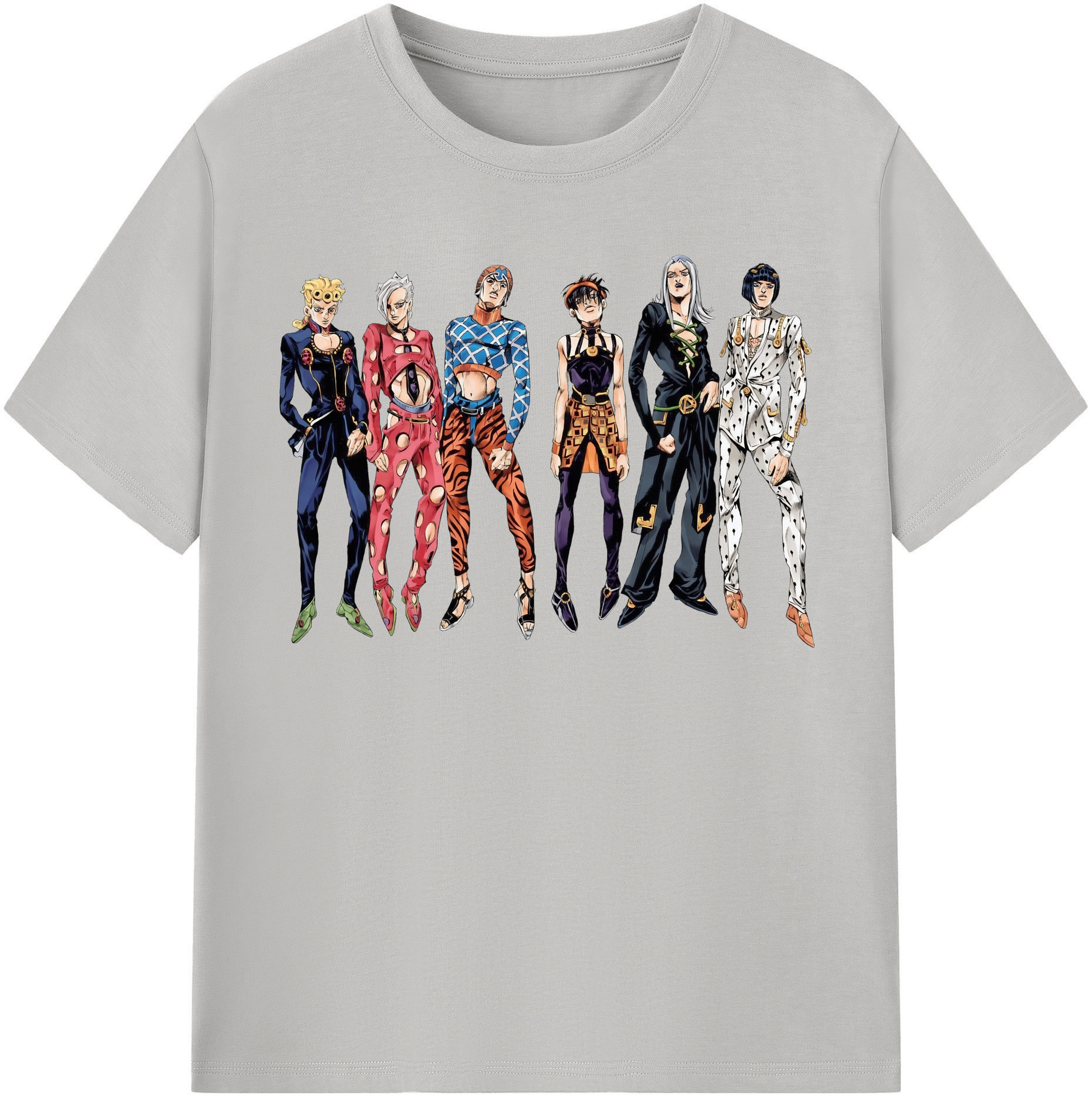 （画像用） ジョジョの奇妙な冒険 JoJo's Bizarre Adventure 綿100％半袖Tシャツ（フロントプリント）