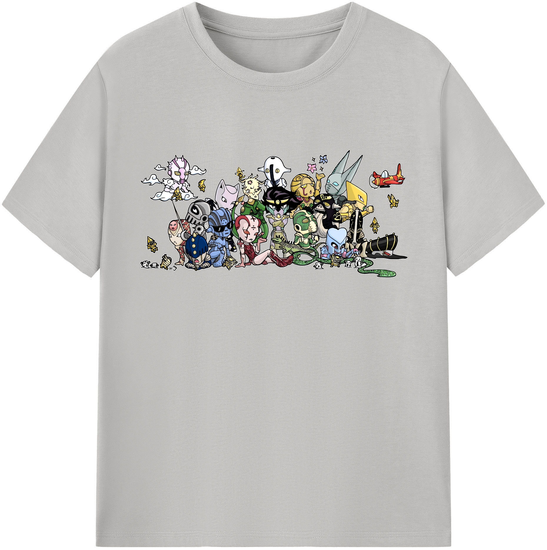 （画像用） ジョジョの奇妙な冒険 JoJo's Bizarre Adventure 綿100％半袖Tシャツ（フロントプリント）