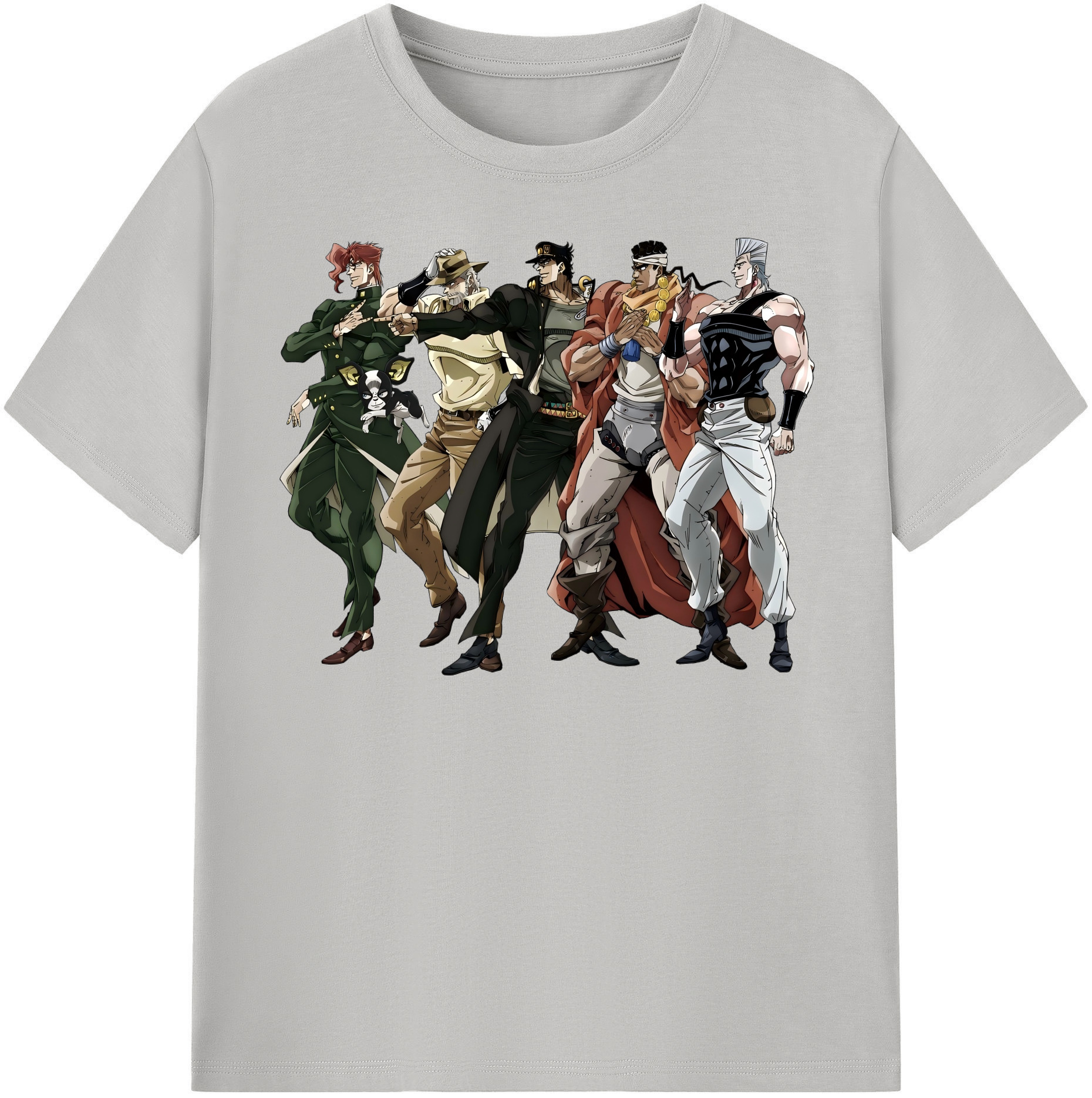 （画像用） ジョジョの奇妙な冒険 JoJo's Bizarre Adventure 綿100％半袖Tシャツ（フロントプリント）
