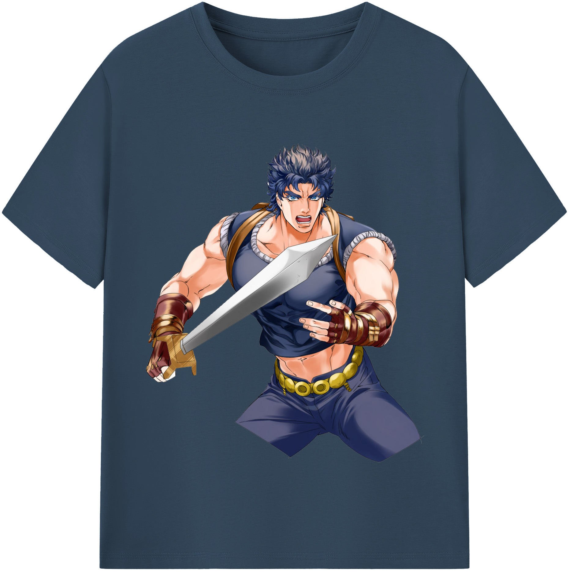 （画像用） ジョジョの奇妙な冒険 /ジョナサン?ジョースター JoJo's Bizarre Adventure Jonathan Joestar 綿100％半袖Tシャツ（フロントプリント）