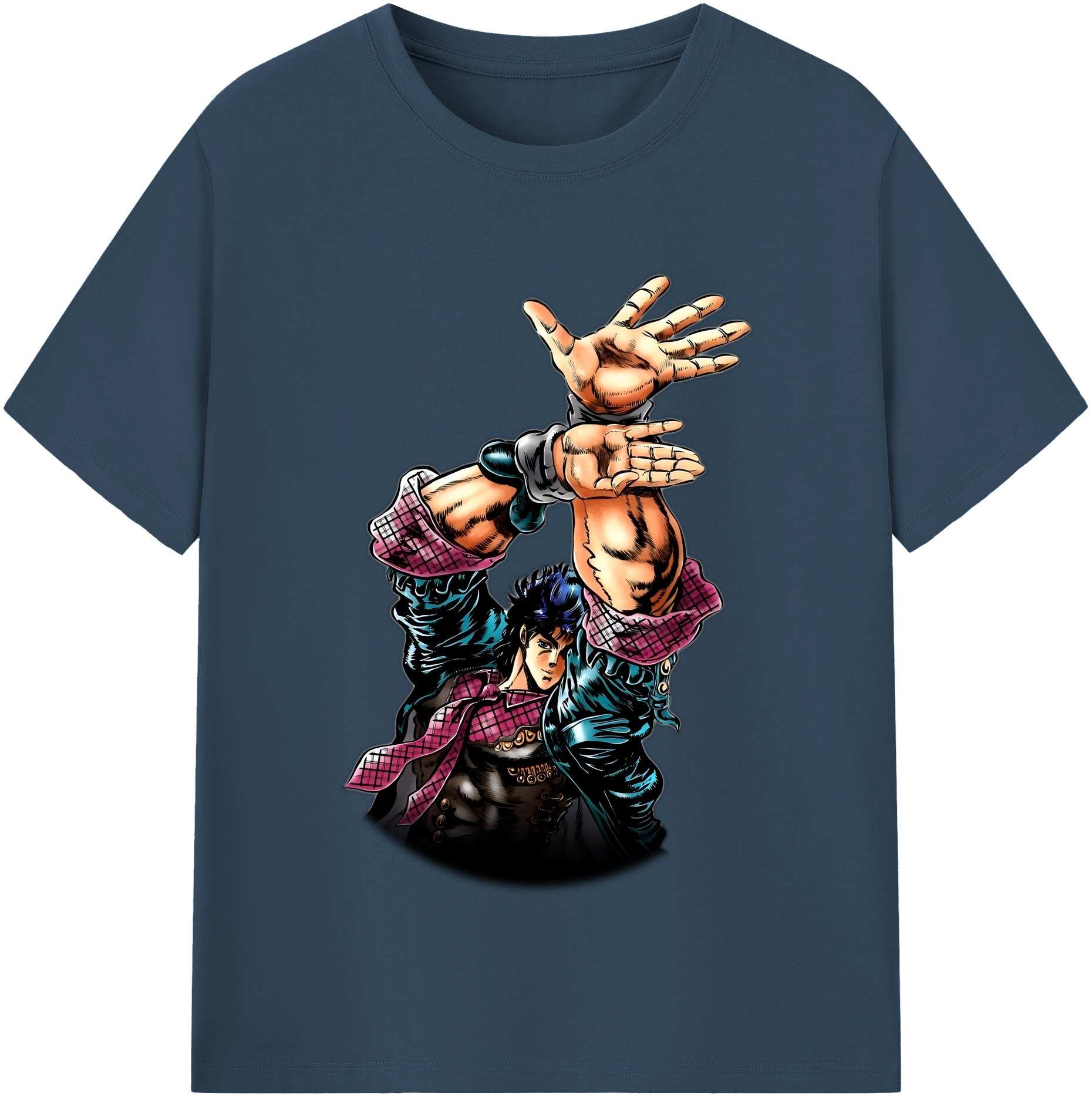 （画像用） ジョジョの奇妙な冒険 /ジョナサン?ジョースター JoJo's Bizarre Adventure Jonathan Joestar 綿100％半袖Tシャツ（フロントプリント）