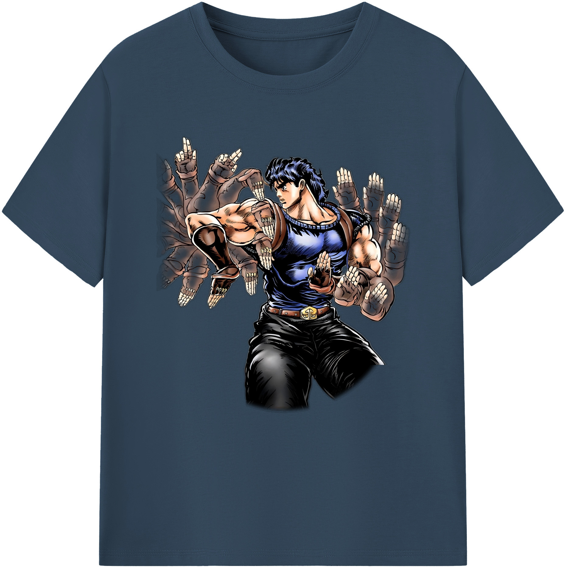 （画像用） ジョジョの奇妙な冒険 /ジョナサン?ジョースター JoJo's Bizarre Adventure Jonathan Joestar 綿100％半袖Tシャツ（フロントプリント）