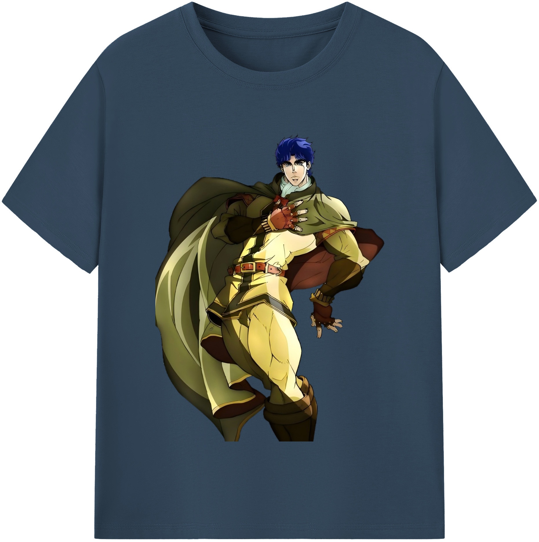 （画像用） ジョジョの奇妙な冒険 /ジョナサン?ジョースター JoJo's Bizarre Adventure Jonathan Joestar 綿100％半袖Tシャツ（フロントプリント）