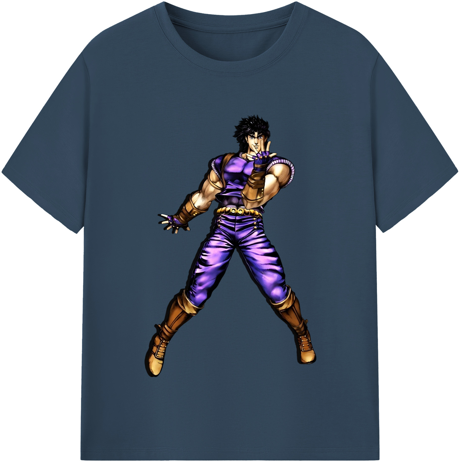 （画像用） ジョジョの奇妙な冒険 /ジョナサン?ジョースター JoJo's Bizarre Adventure Jonathan Joestar 綿100％半袖Tシャツ（フロントプリント）
