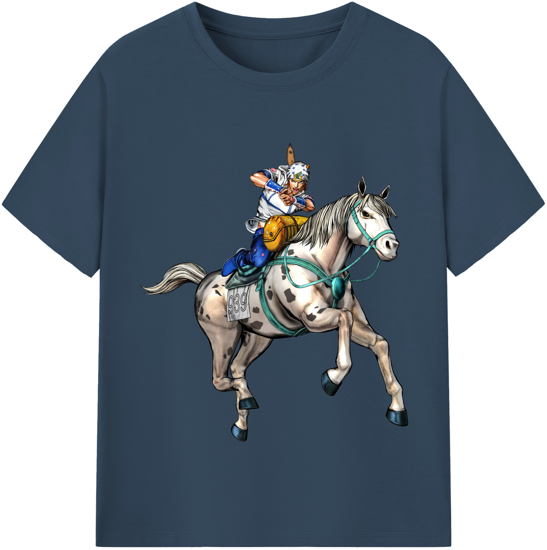 （画像用） ジョジョの奇妙な冒険 ジョナサン?ジョースター JoJo's Bizarre Adventure Jonathan Joestar 綿100％半袖Tシャツ（フロントプリント）