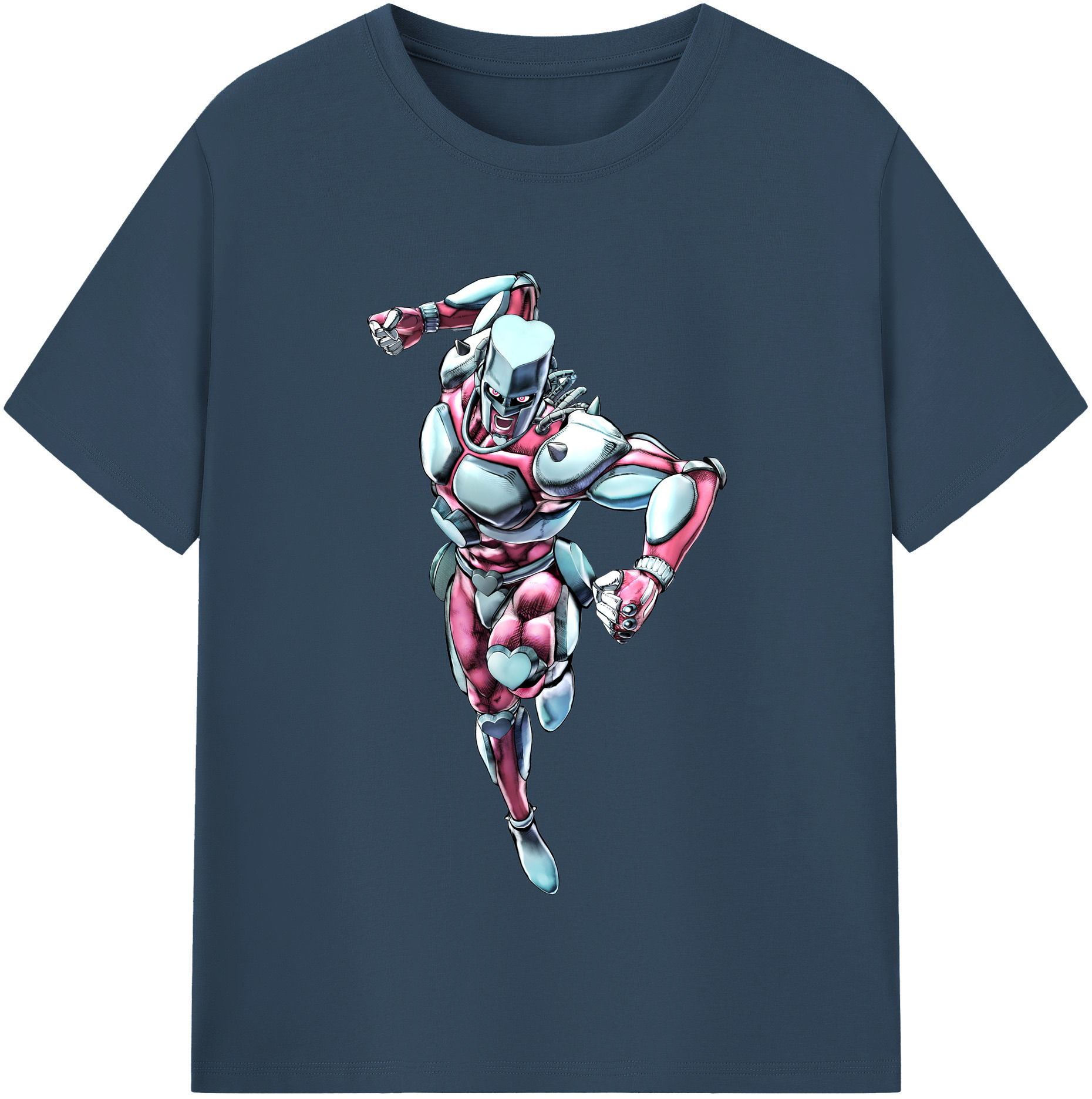 （画像用） ジョジョの奇妙な冒険 ひがしかた じょうすけ JoJo's Bizarre Adventure Higashikata Josuke 綿100％半袖Tシャツ（フロントプリント）