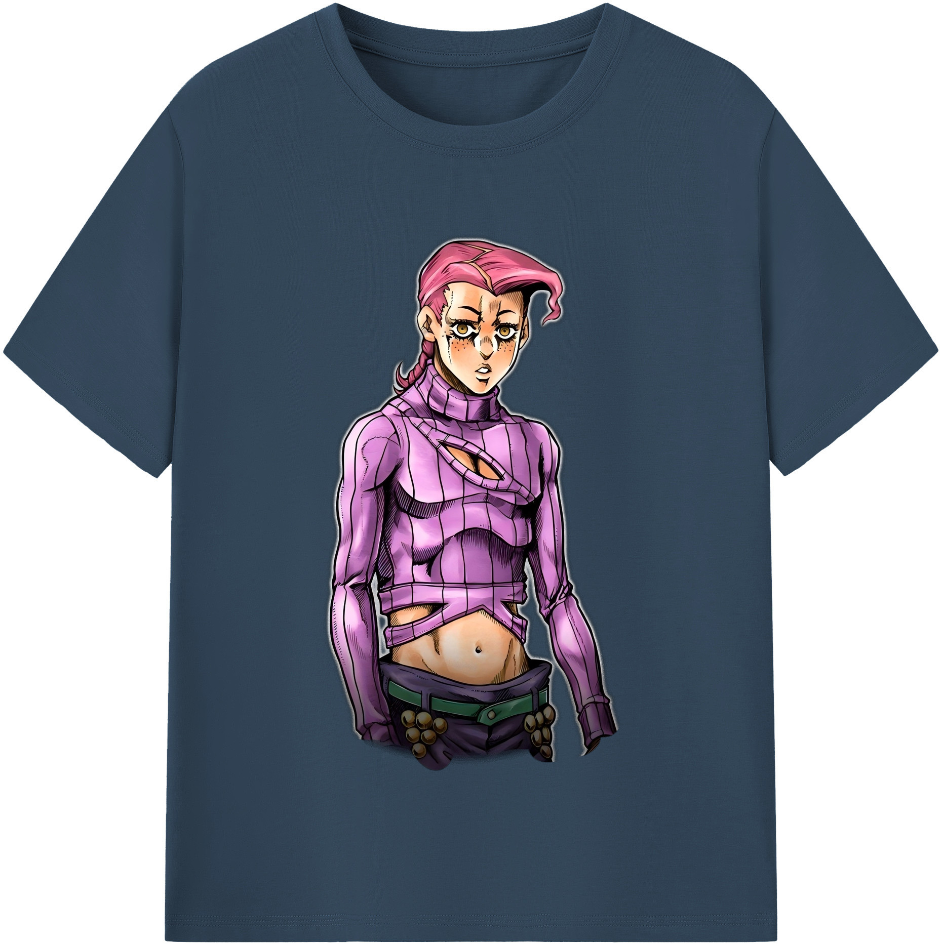 （画像用） ジョジョの奇妙な冒険 ビネガー?ドッピオ JoJo's Bizarre Adventure Vinegar Doppio 綿100％半袖Tシャツ（フロントプリント）
