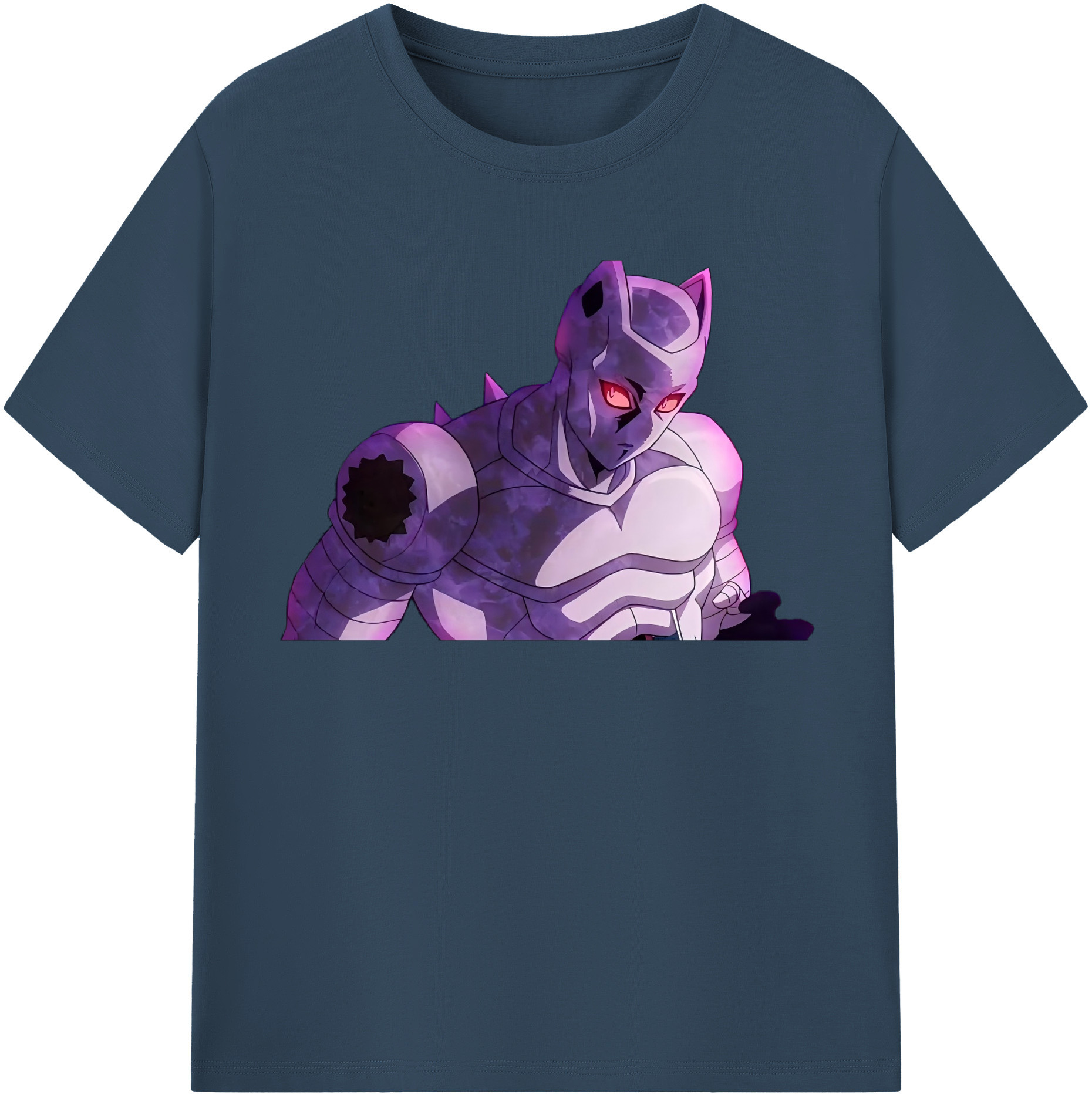 （画像用） ジョジョの奇妙な冒険 きら よしかげ JoJo's Bizarre Adventure Kira Yoshikage 綿100％半袖Tシャツ（フロントプリント）