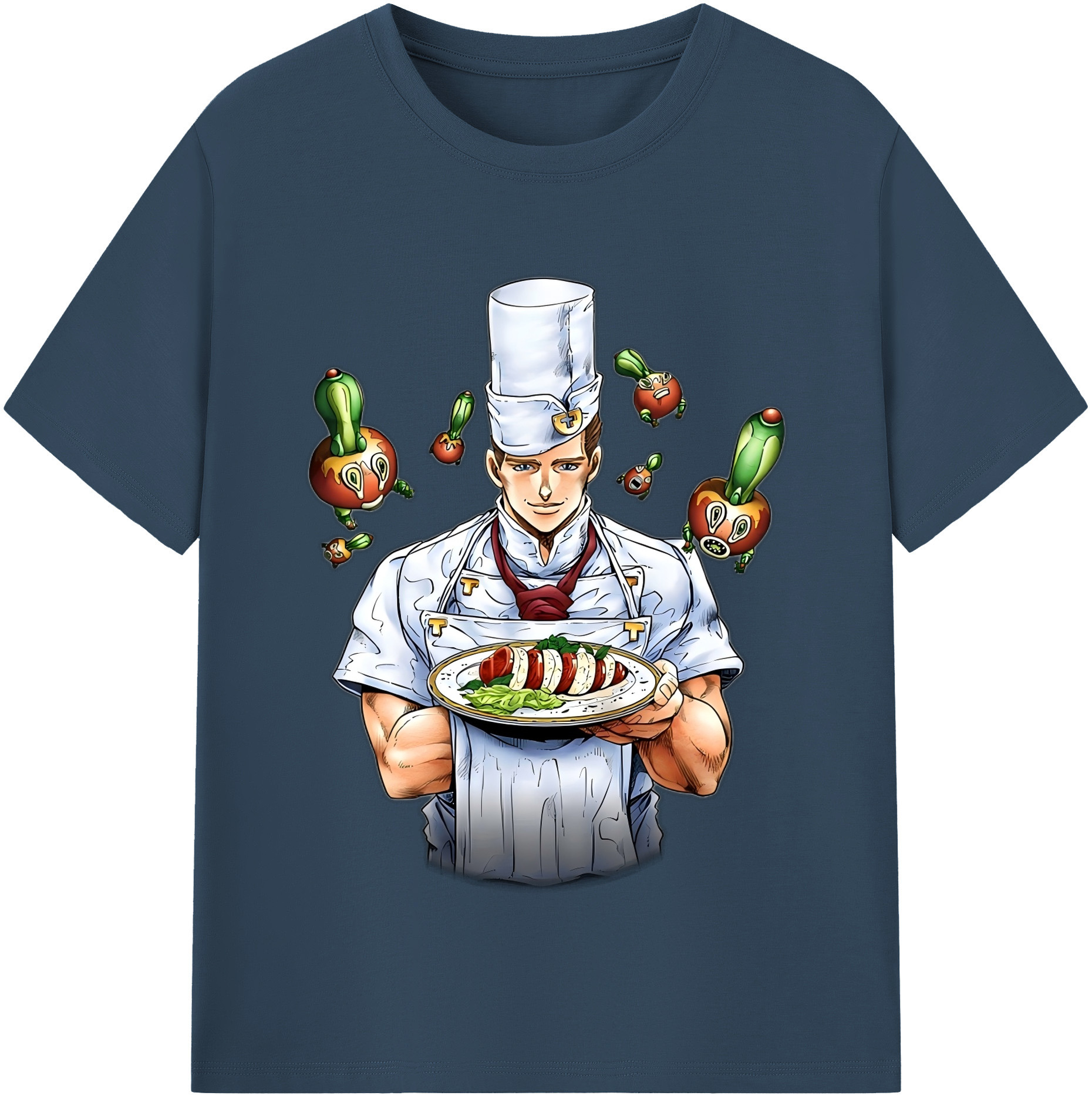 （画像用） ジョジョの奇妙な冒険 Tonio Trussardi JoJo's Bizarre Adventure トニオ?トラッサルディ 綿100％半袖Tシャツ（フロントプリント）