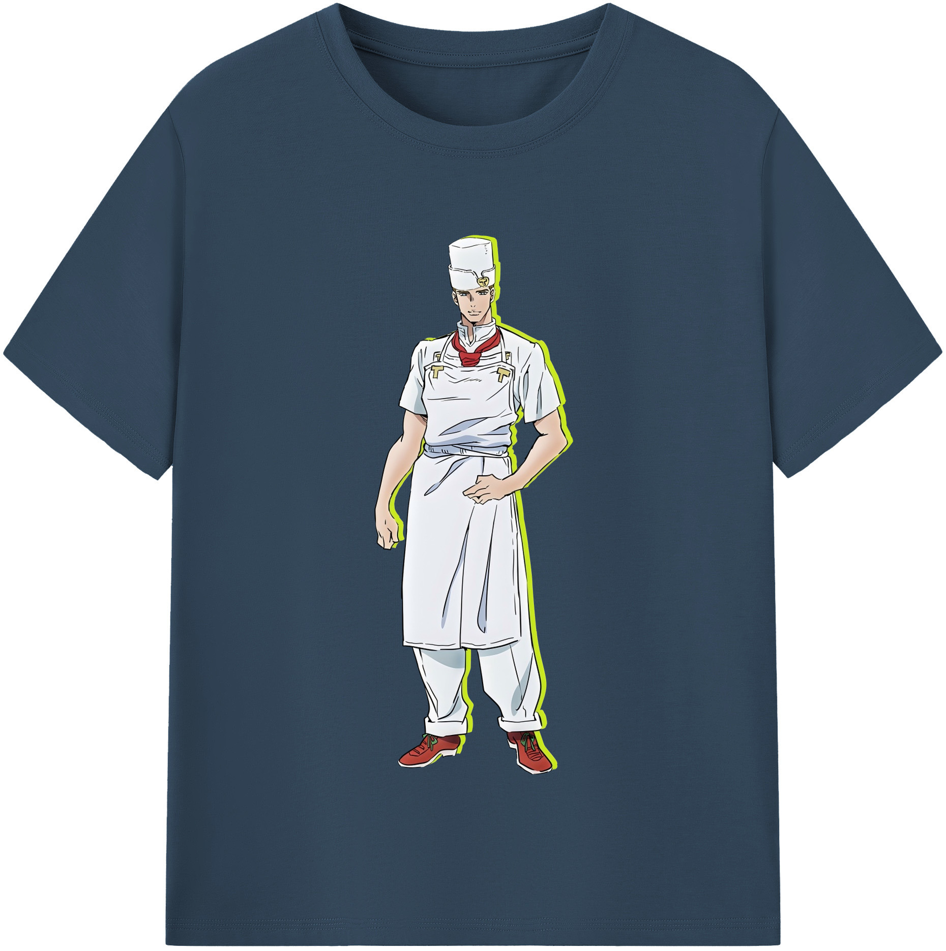 （画像用） ジョジョの奇妙な冒険 Tonio Trussardi JoJo's Bizarre Adventure トニオ?トラッサルディ 綿100％半袖Tシャツ（フロントプリント）