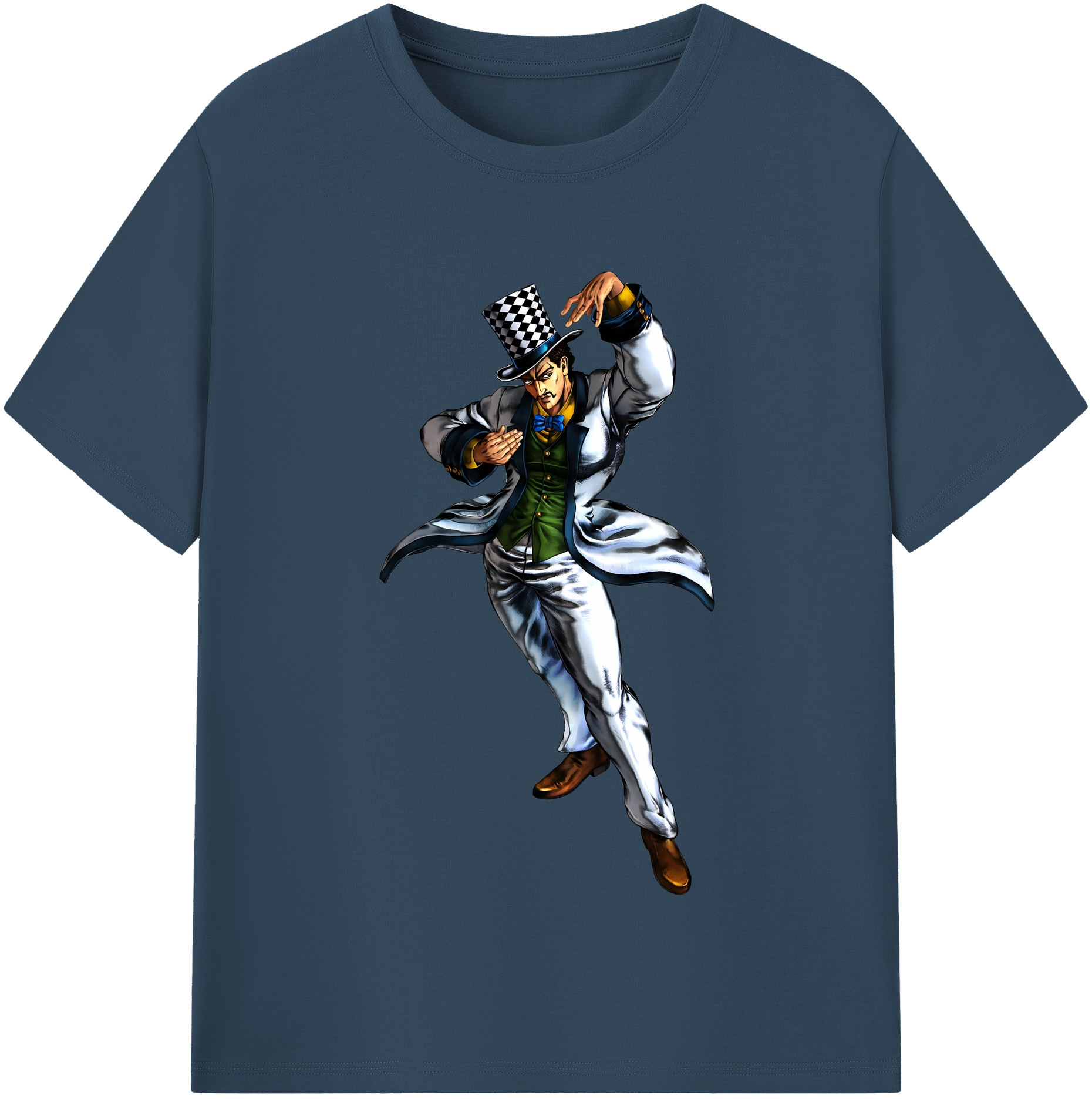 （画像用） ジョジョの奇妙な冒険 ウィル?アントニオ?ツェペリ JoJo's Bizarre Adventure Will Anthonio Zeppeli 綿100％半袖Tシャツ（フロントプリント）