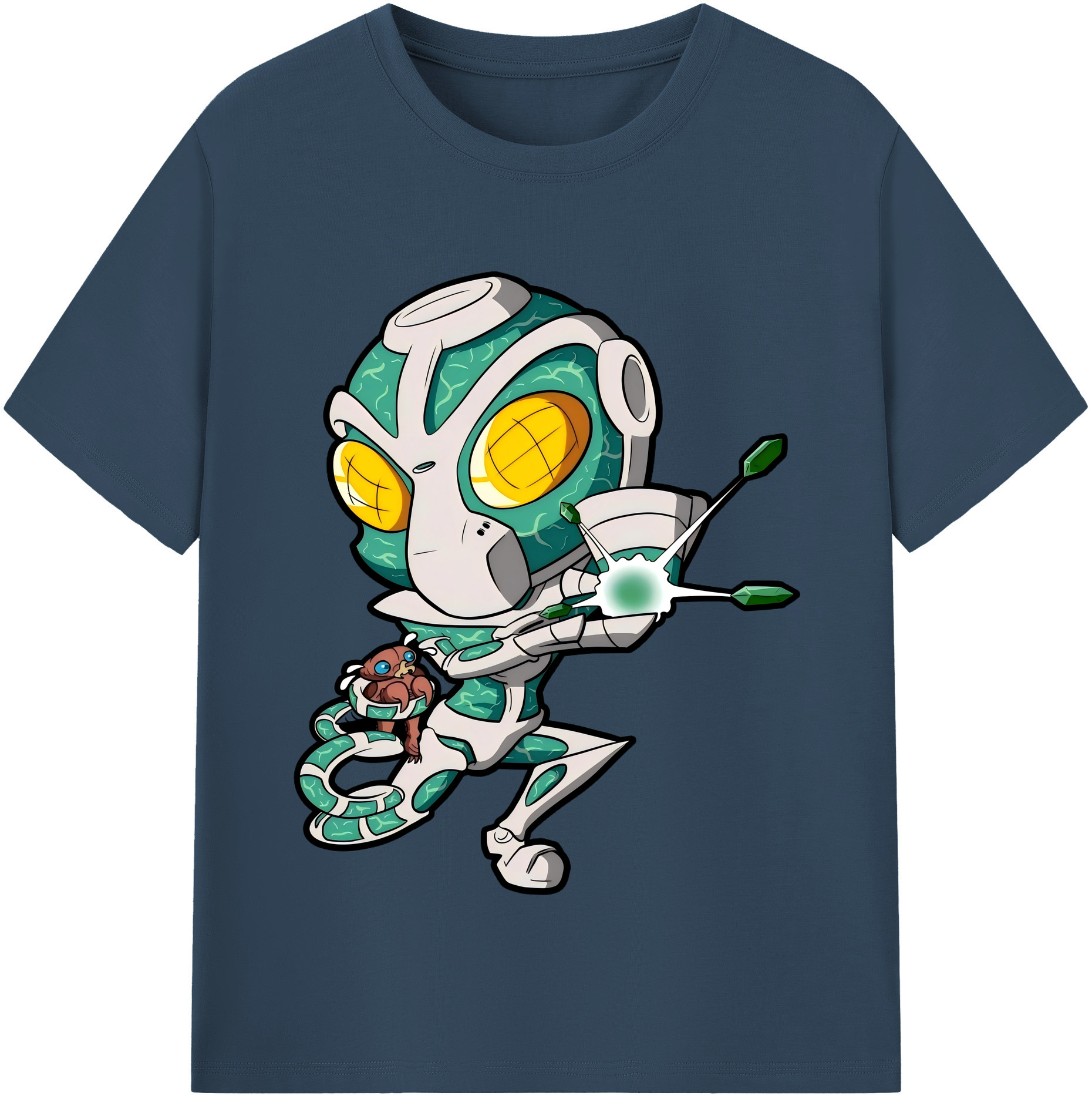 （画像用） ジョジョの奇妙な冒険 花京院 典明（かきょういん のりあき） JoJo's Bizarre Adventure Kakyoin Noriaki 綿100％半袖Tシャツ（フロントプリント）