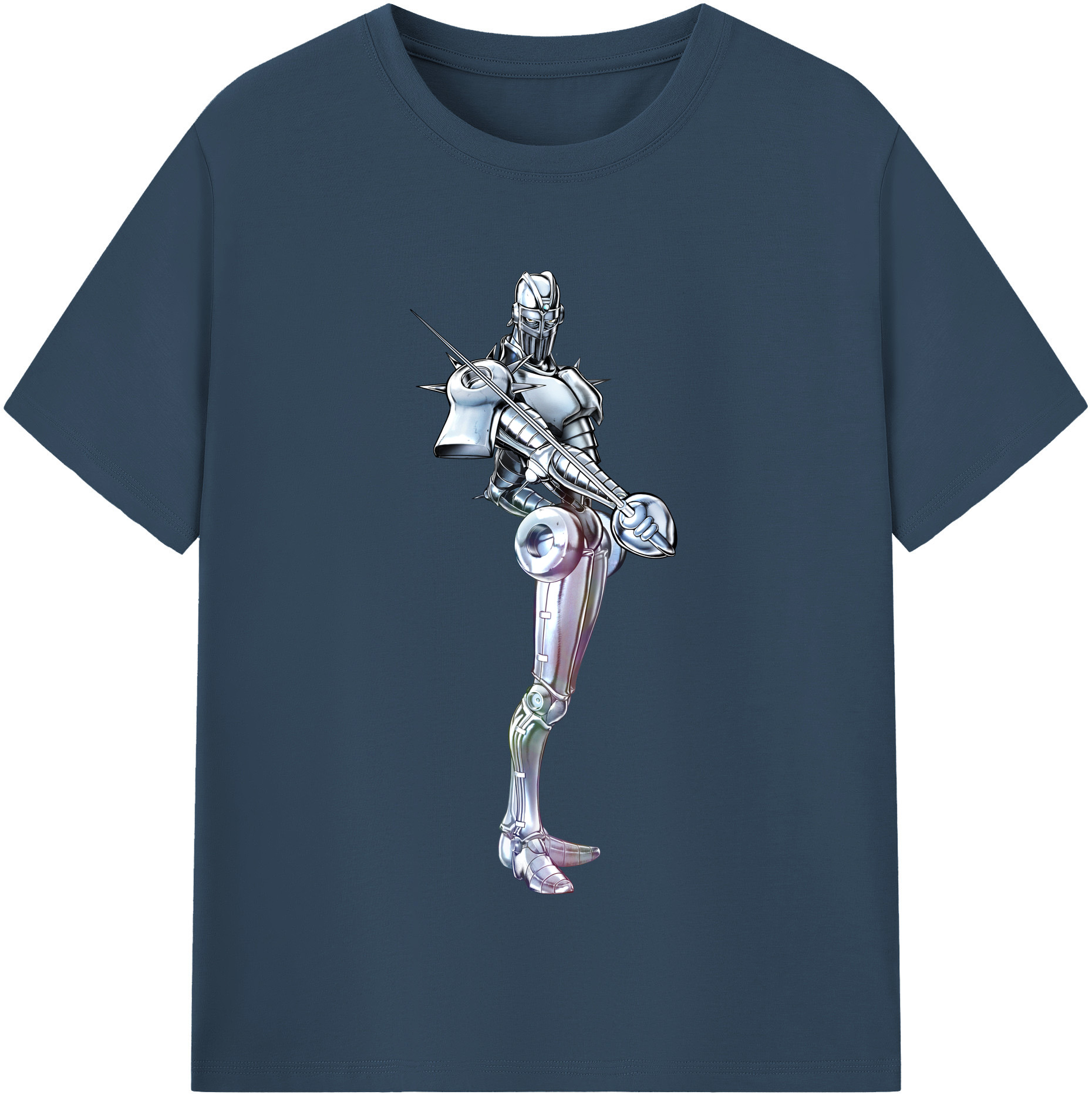 （画像用） ジョジョの奇妙な冒険 ジャン＝ピエール?ポルナレフ JoJo's Bizarre Adventure Jan Pierre Polnareff 綿100％半袖Tシャツ（フロントプリント）