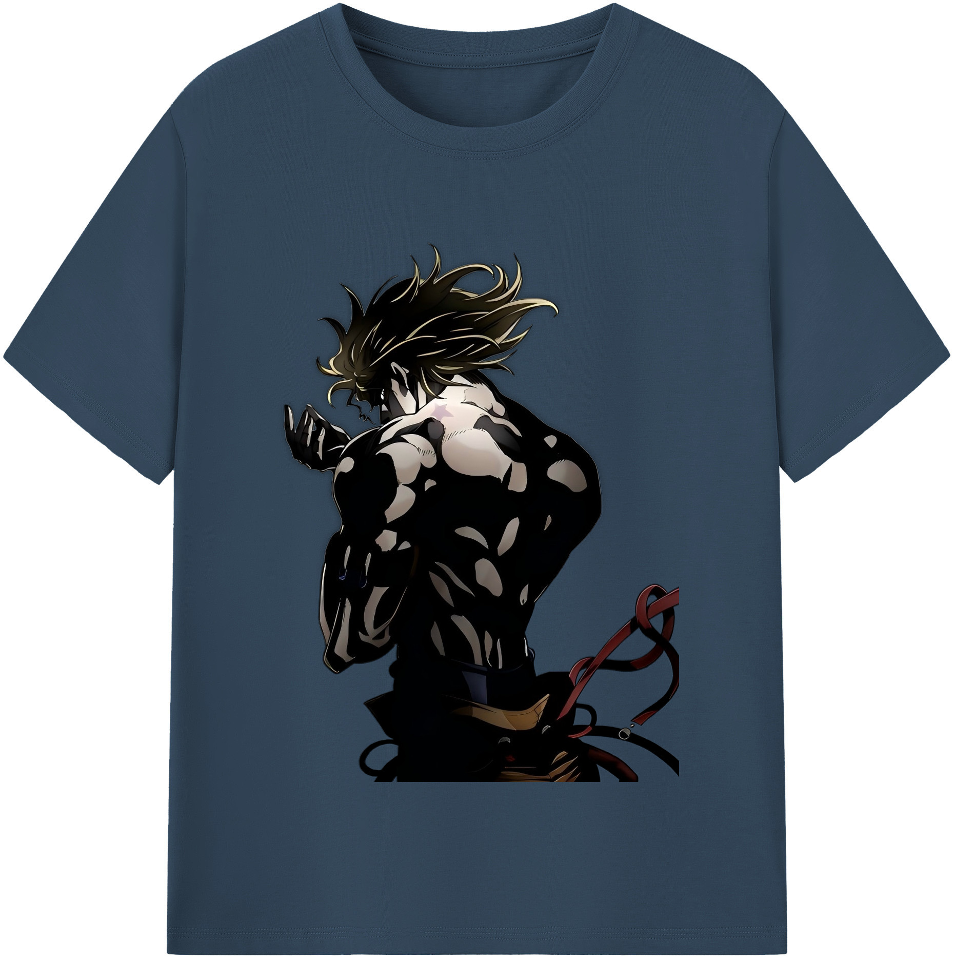 （画像用） ジョジョの奇妙な冒険 ディオ?ブランドー JoJo's Bizarre Adventure Dio Brando 綿100％半袖Tシャツ（フロントプリント）