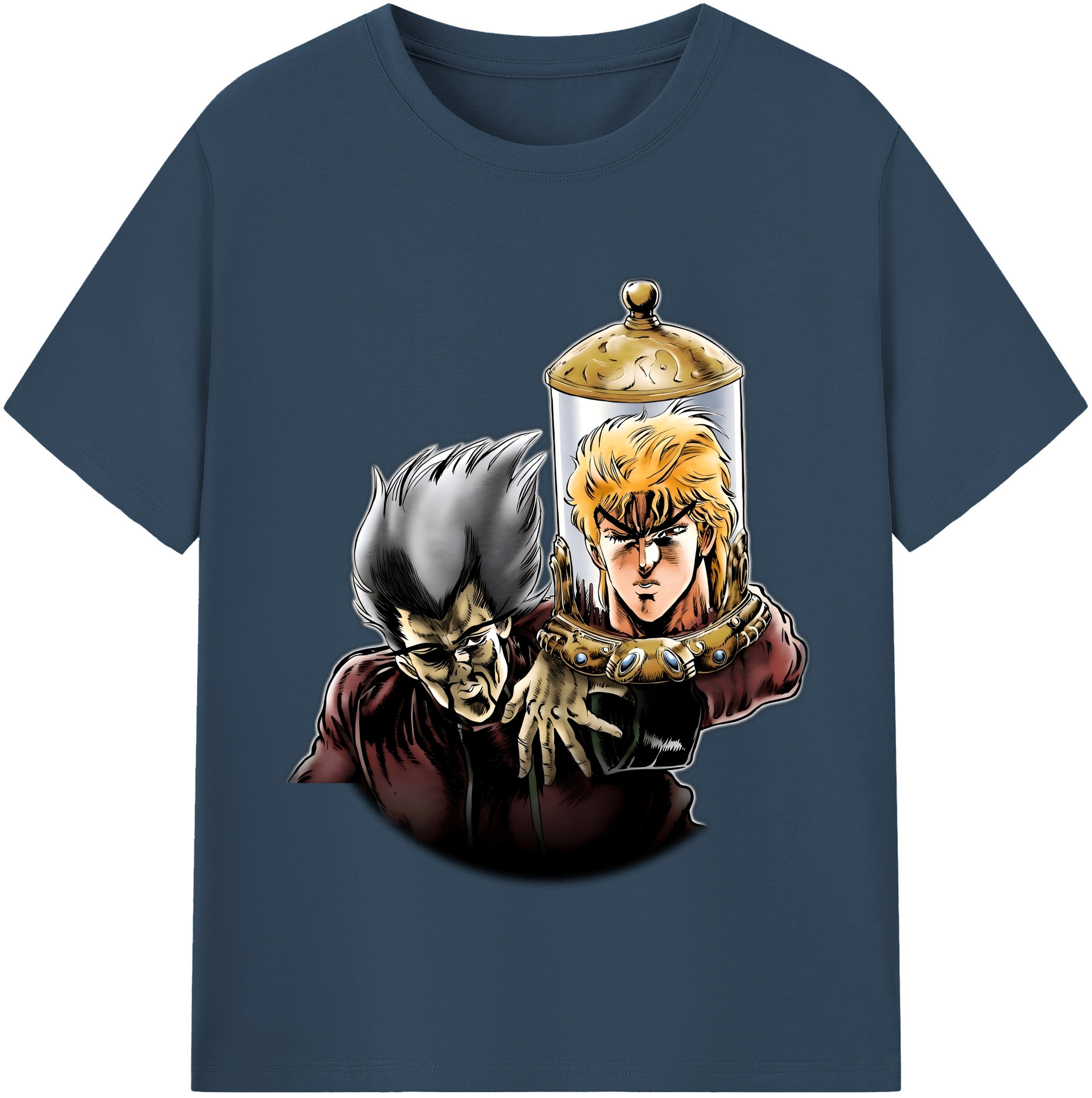 （画像用） ジョジョの奇妙な冒険 ディオ?ブランドー JoJo's Bizarre Adventure Dio Brando 綿100％半袖Tシャツ（フロントプリント）