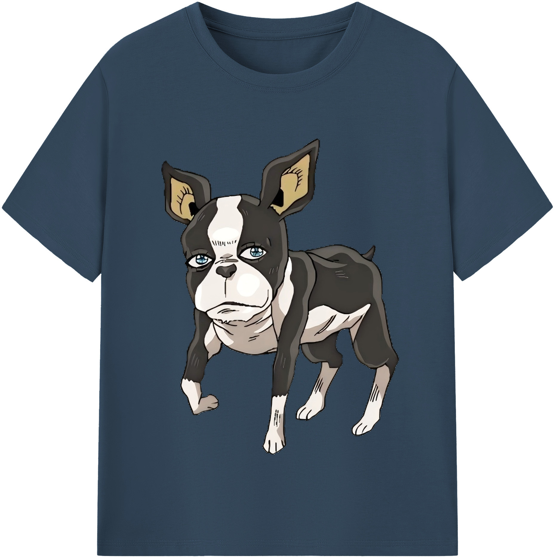 （画像用） ジョジョの奇妙な冒険 イギー JoJo's Bizarre Adventure Iggy 綿100％半袖Tシャツ（フロントプリント）