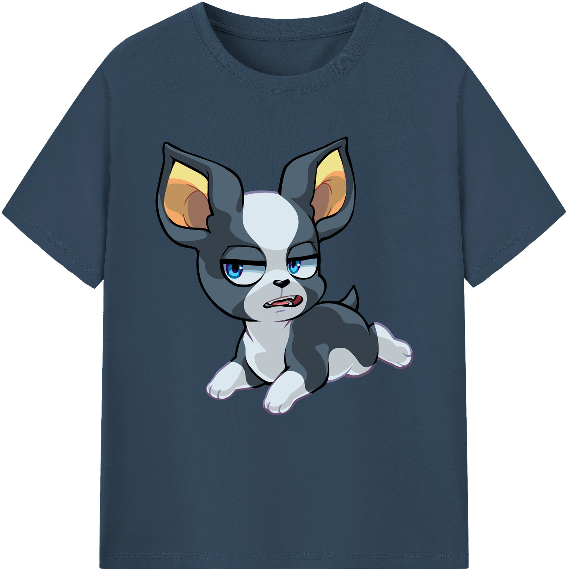 （画像用） ジョジョの奇妙な冒険 イギー JoJo's Bizarre Adventure Iggy 綿100％半袖Tシャツ（フロントプリント）