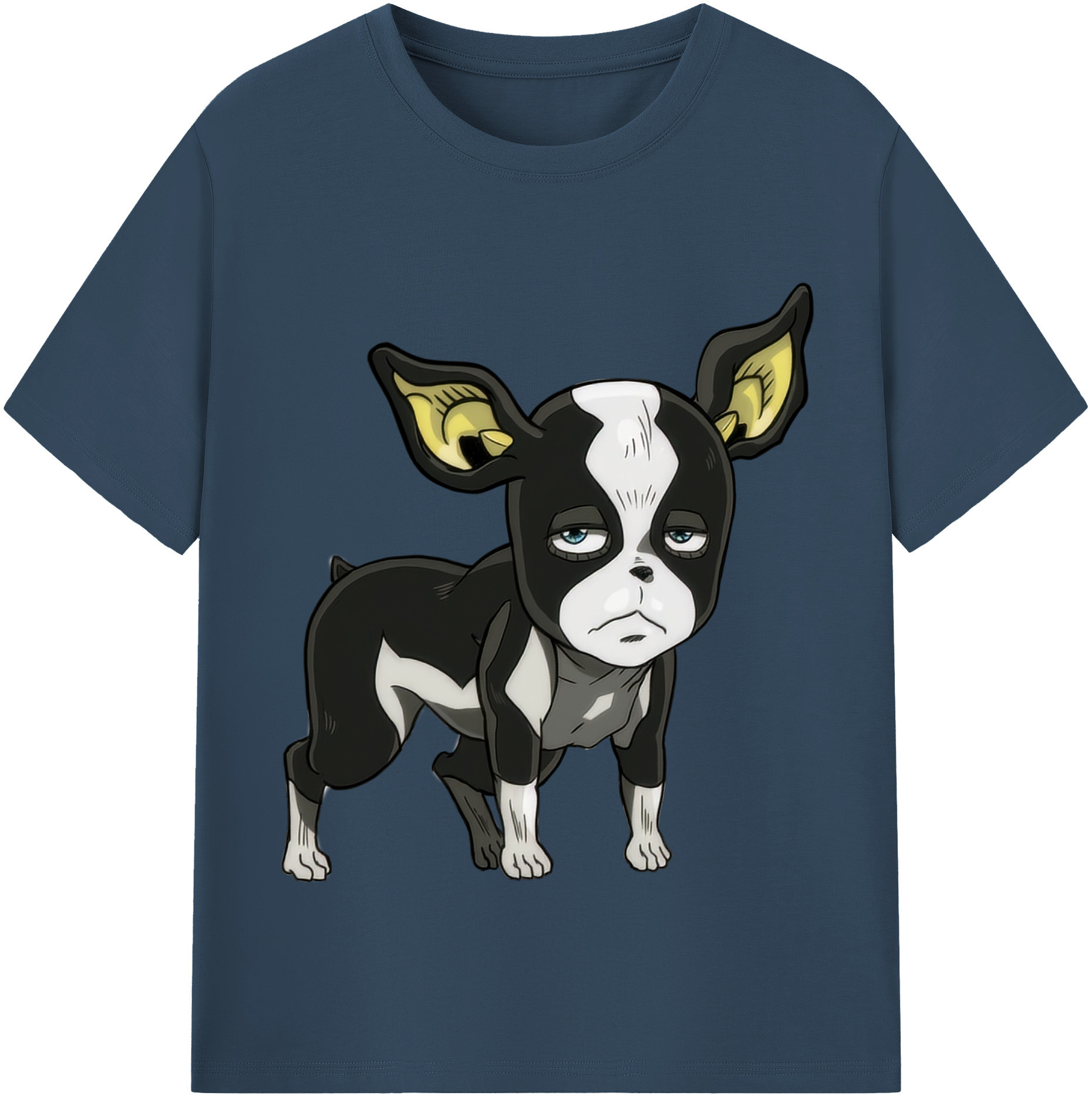 （画像用） ジョジョの奇妙な冒険 イギー JoJo's Bizarre Adventure Iggy 綿100％半袖Tシャツ（フロントプリント）