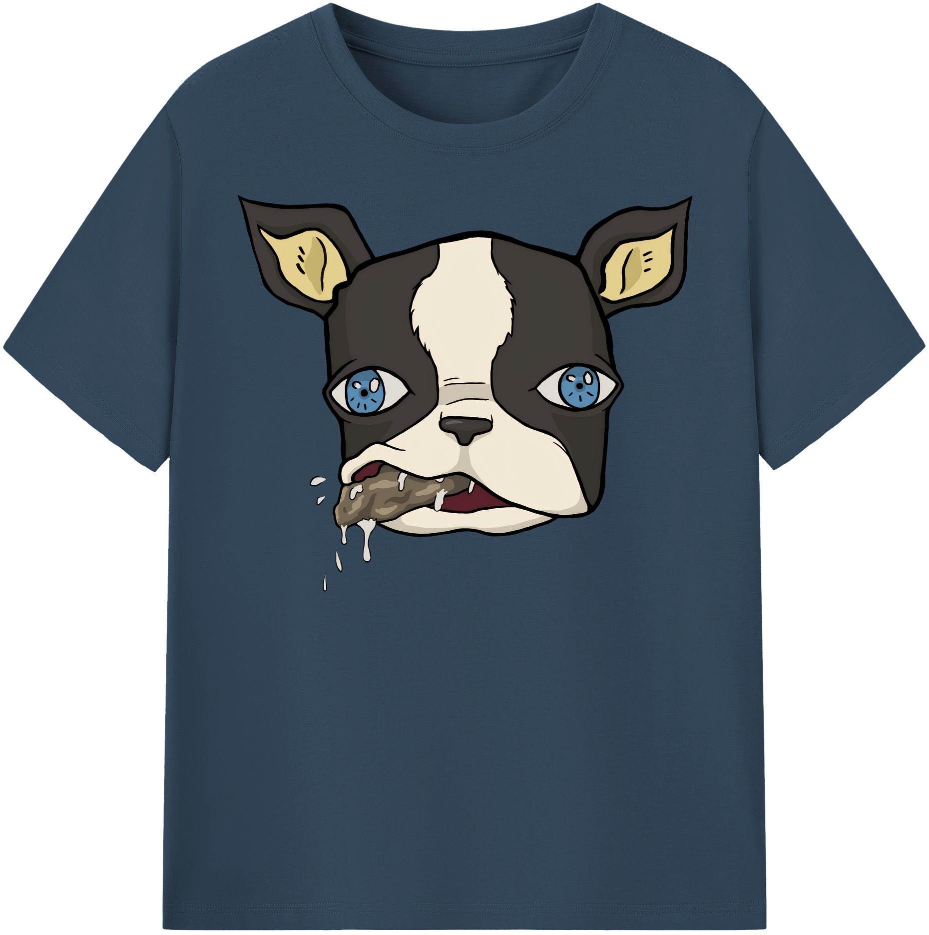 （画像用） ジョジョの奇妙な冒険 イギー JoJo's Bizarre Adventure Iggy 綿100％半袖Tシャツ（フロントプリント）